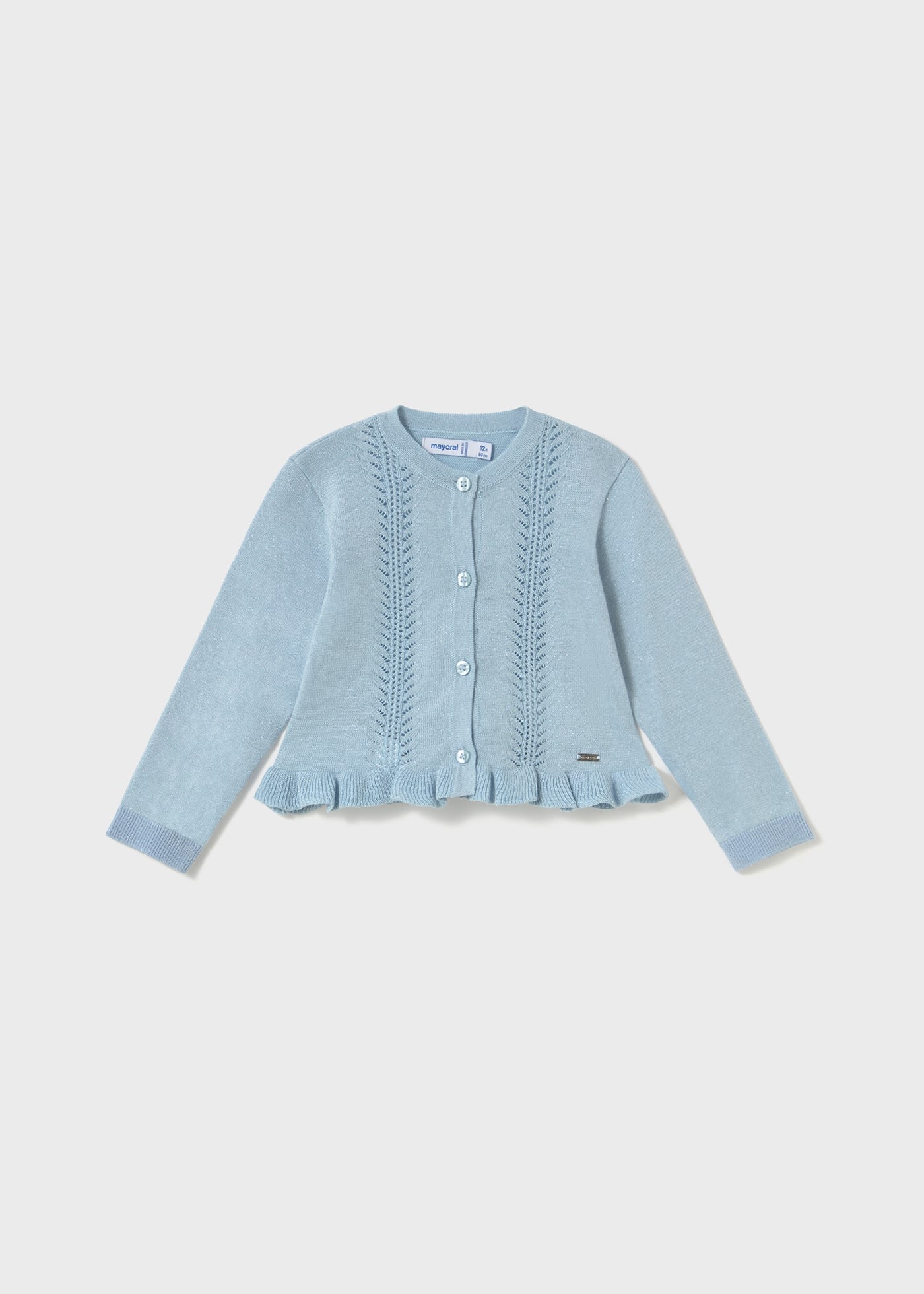 Cardigan en tricot à volants bébé