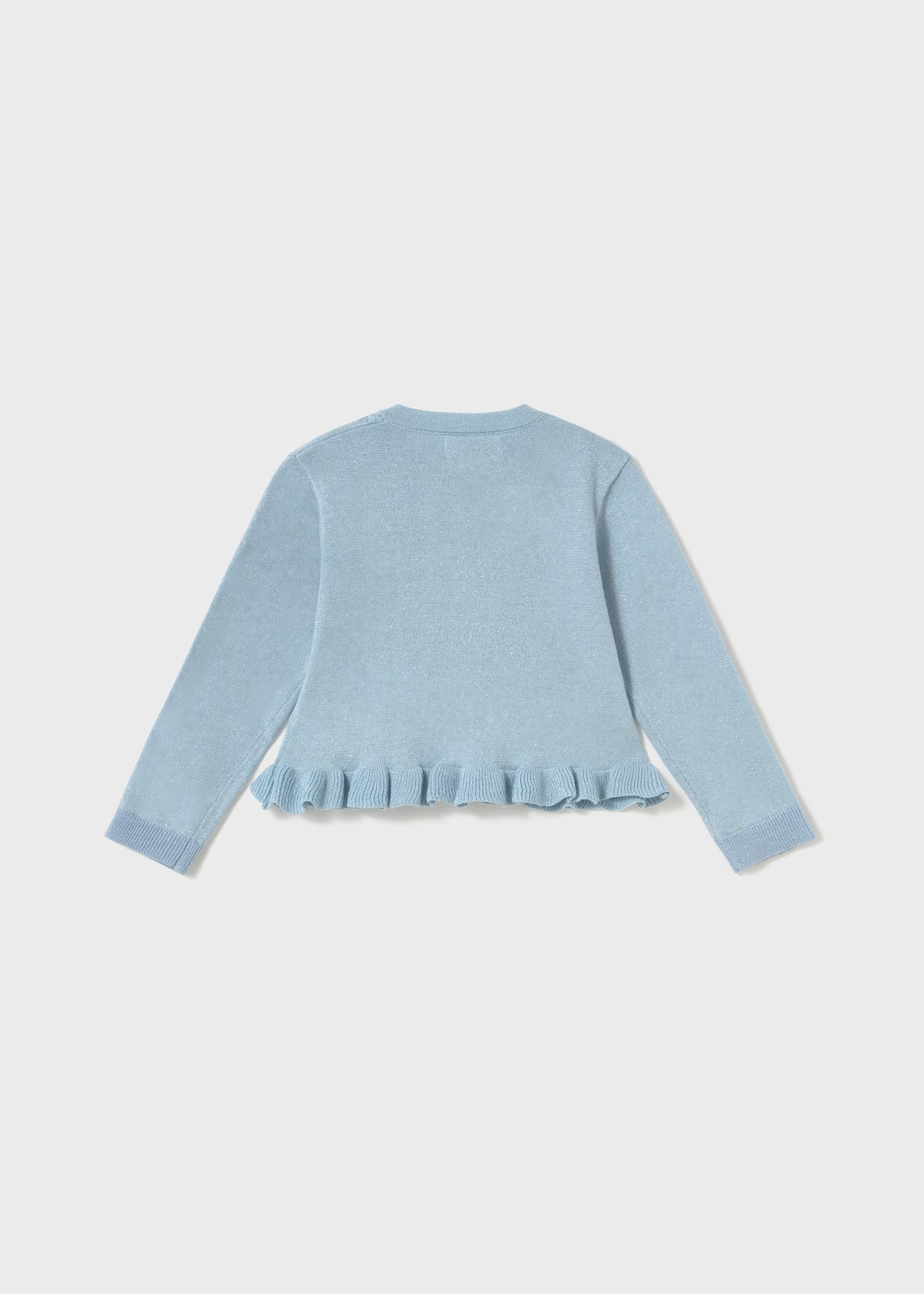 Sweter niemowlęcy z falbanką