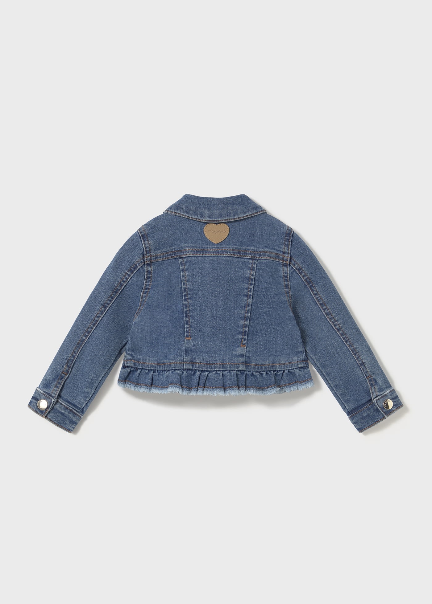 Baby ruffle denim jacket