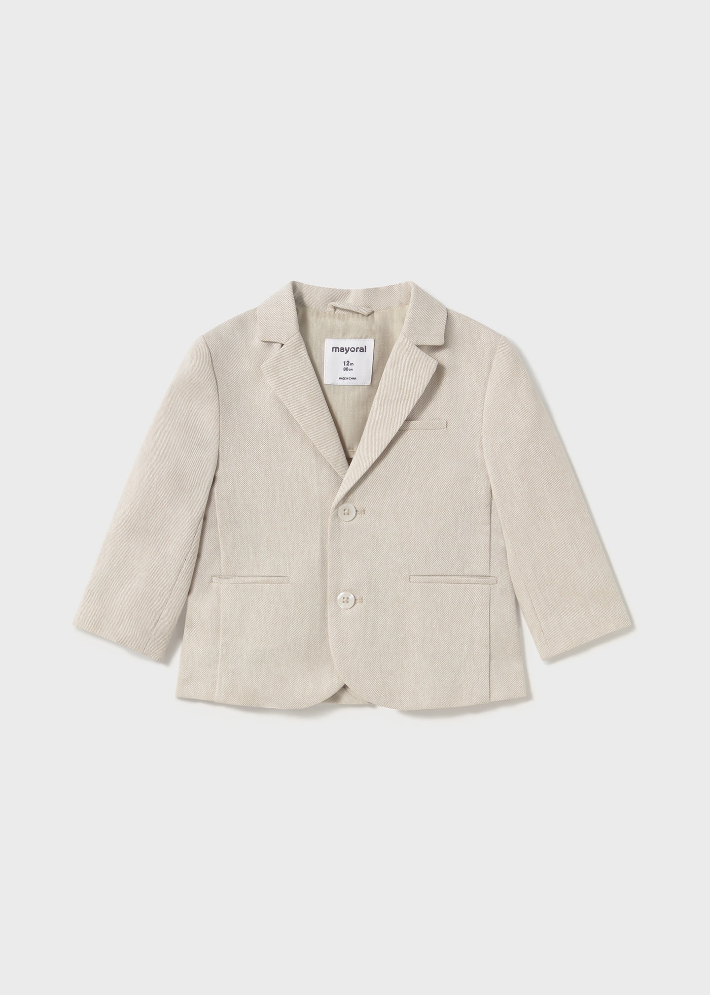 Giacca elegante lino neonato