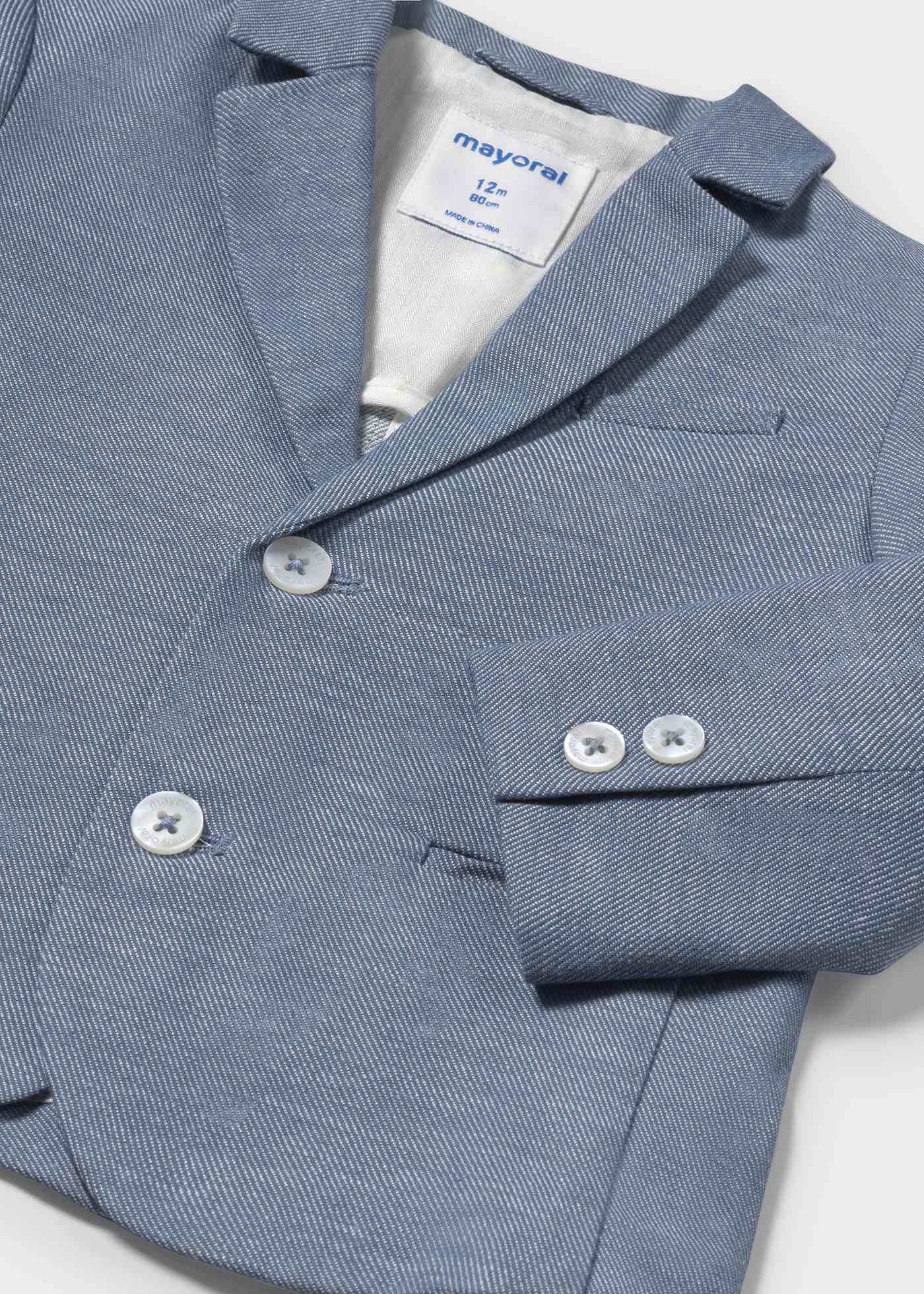 Giacca elegante lino neonato