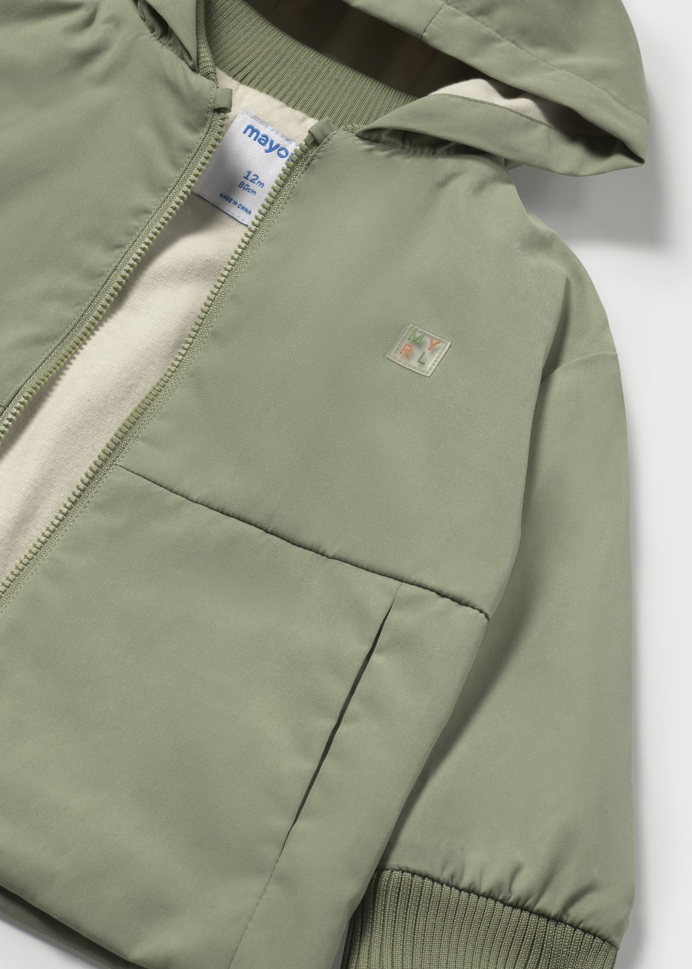 Veste coupe-vent unicolore bébé