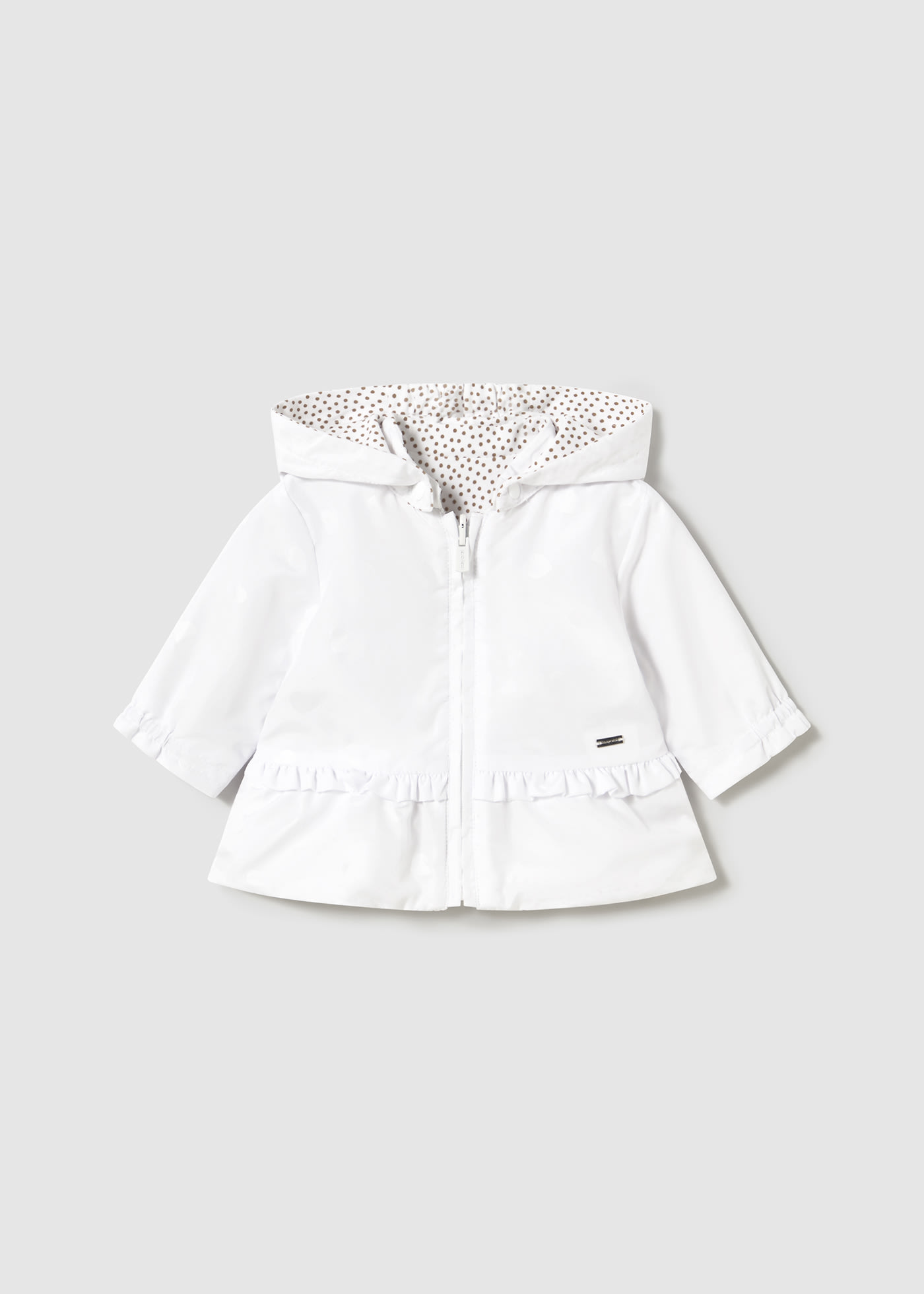 Newborn girl reversible jacket