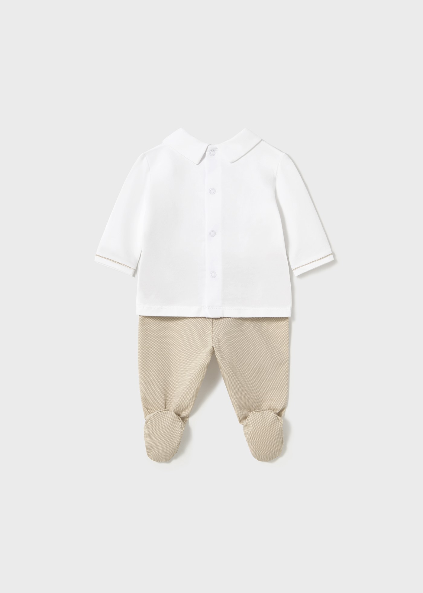Completo ghettina e magllietta colletto neonato