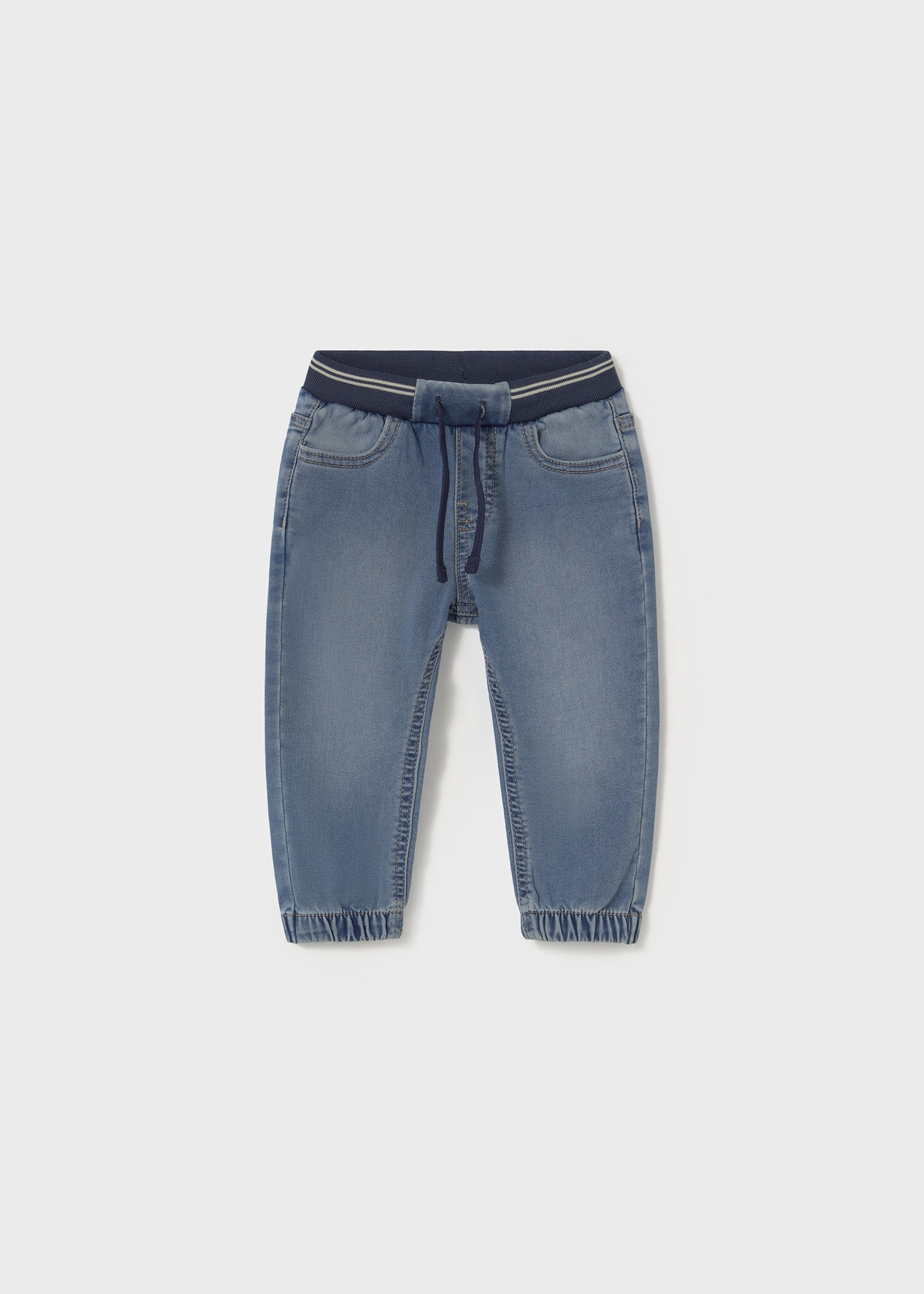 Pantalon en denim taille élastique bébé