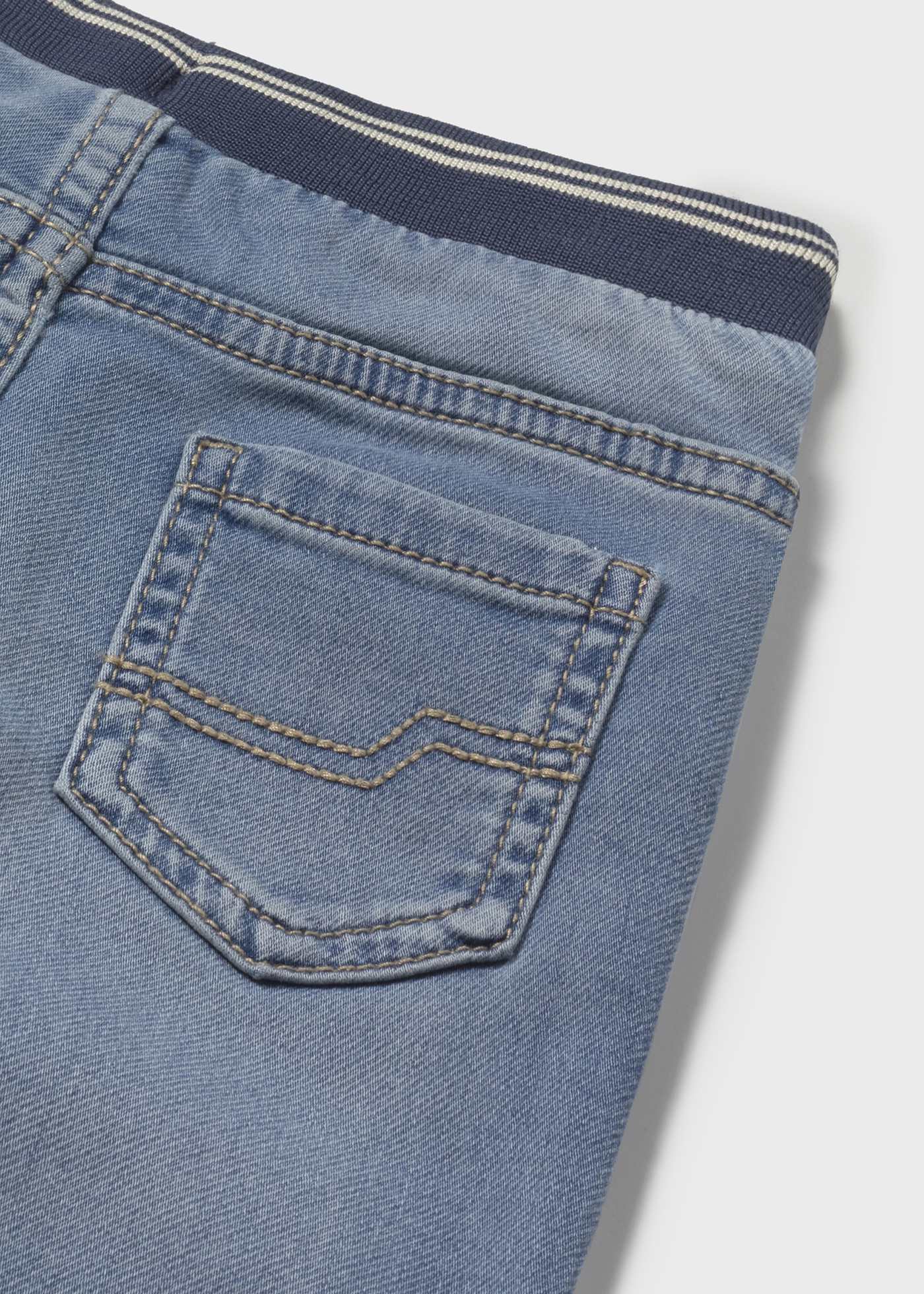 Pantalon en denim taille élastique bébé