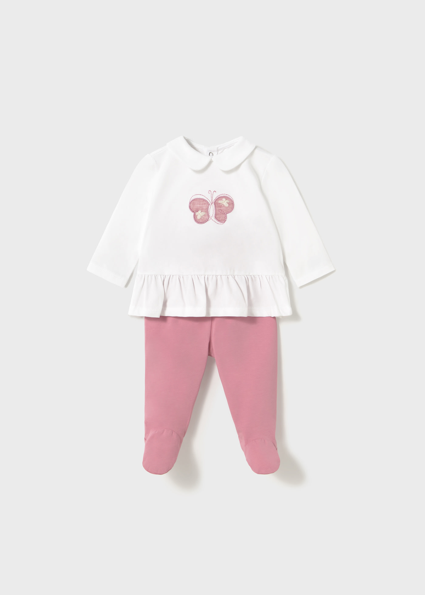 Completo ghettina e maglietta manica lunga neonata