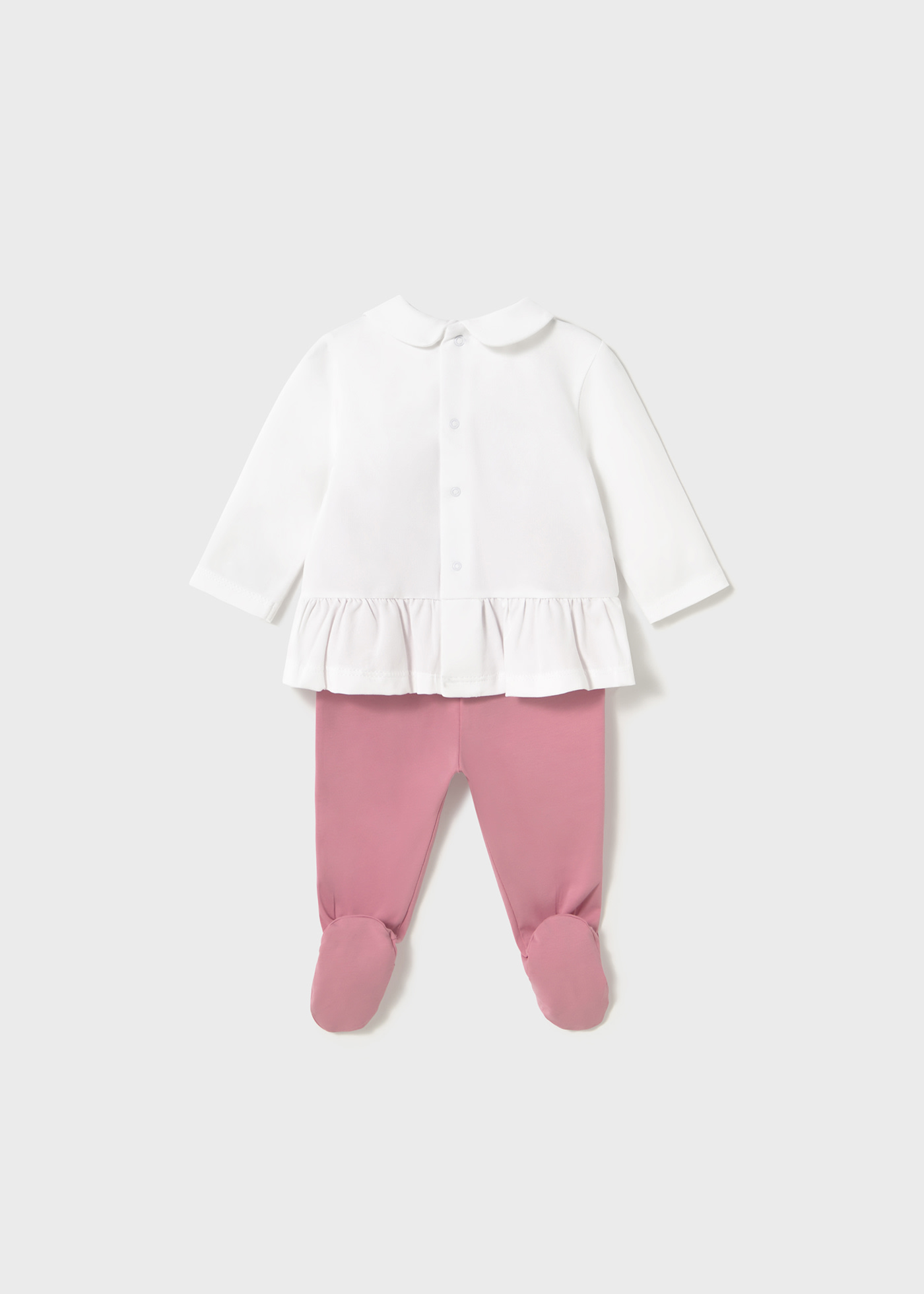 Completo ghettina e maglietta manica lunga neonata