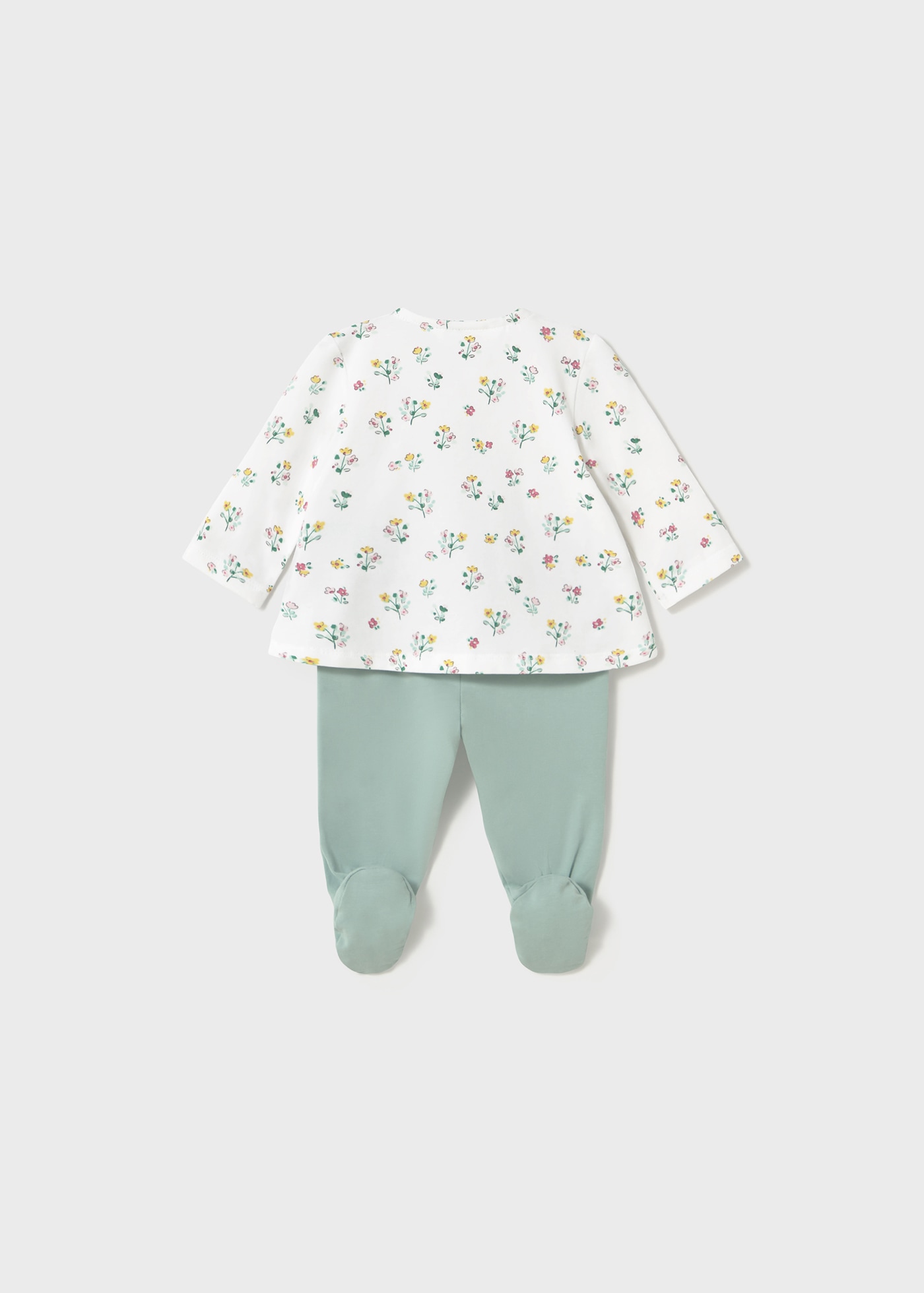 Newborn Pants and Long Sleeve Print T-Shirt Set