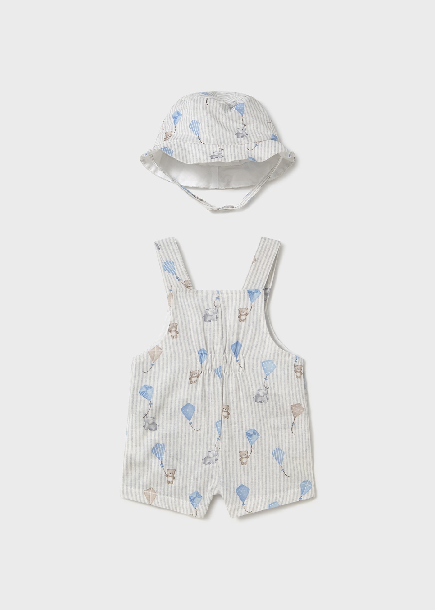 Newborn Printed Romper with Hat