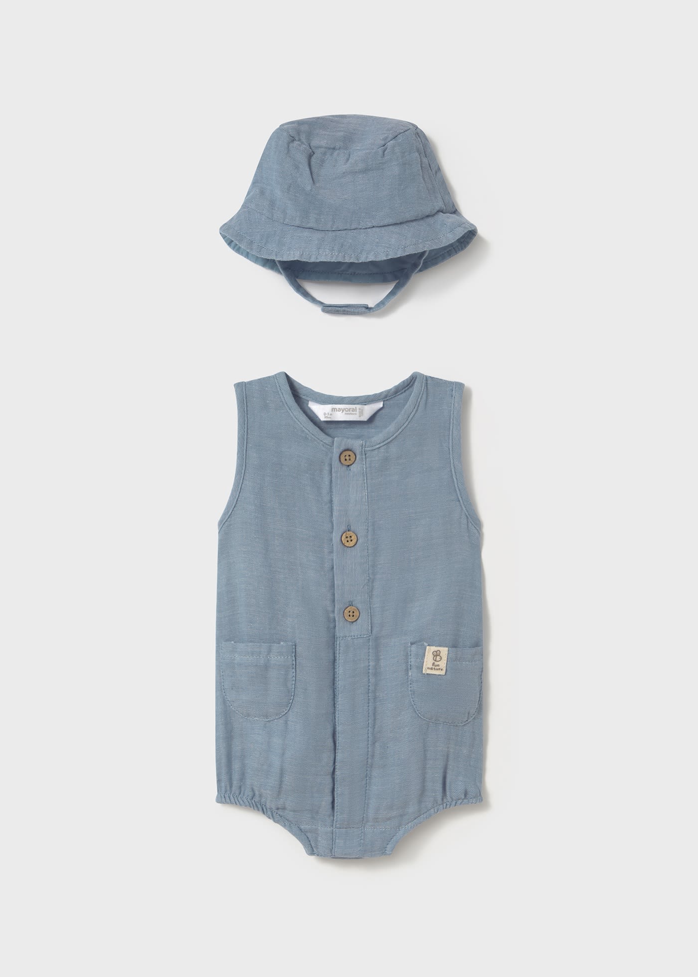 Pagliaccetto con cappello neonato