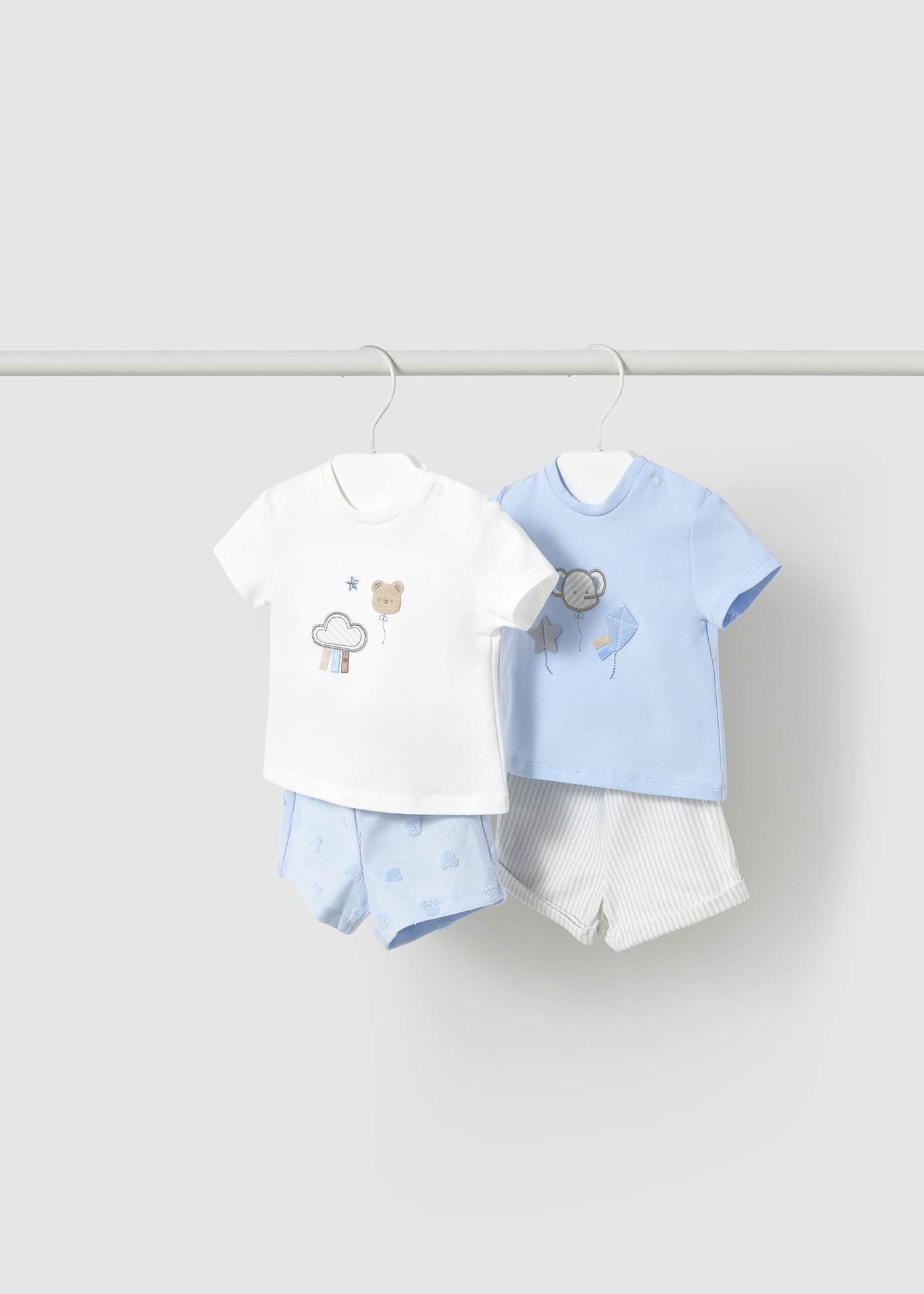 Newborn 4-Piece Set with Shorts