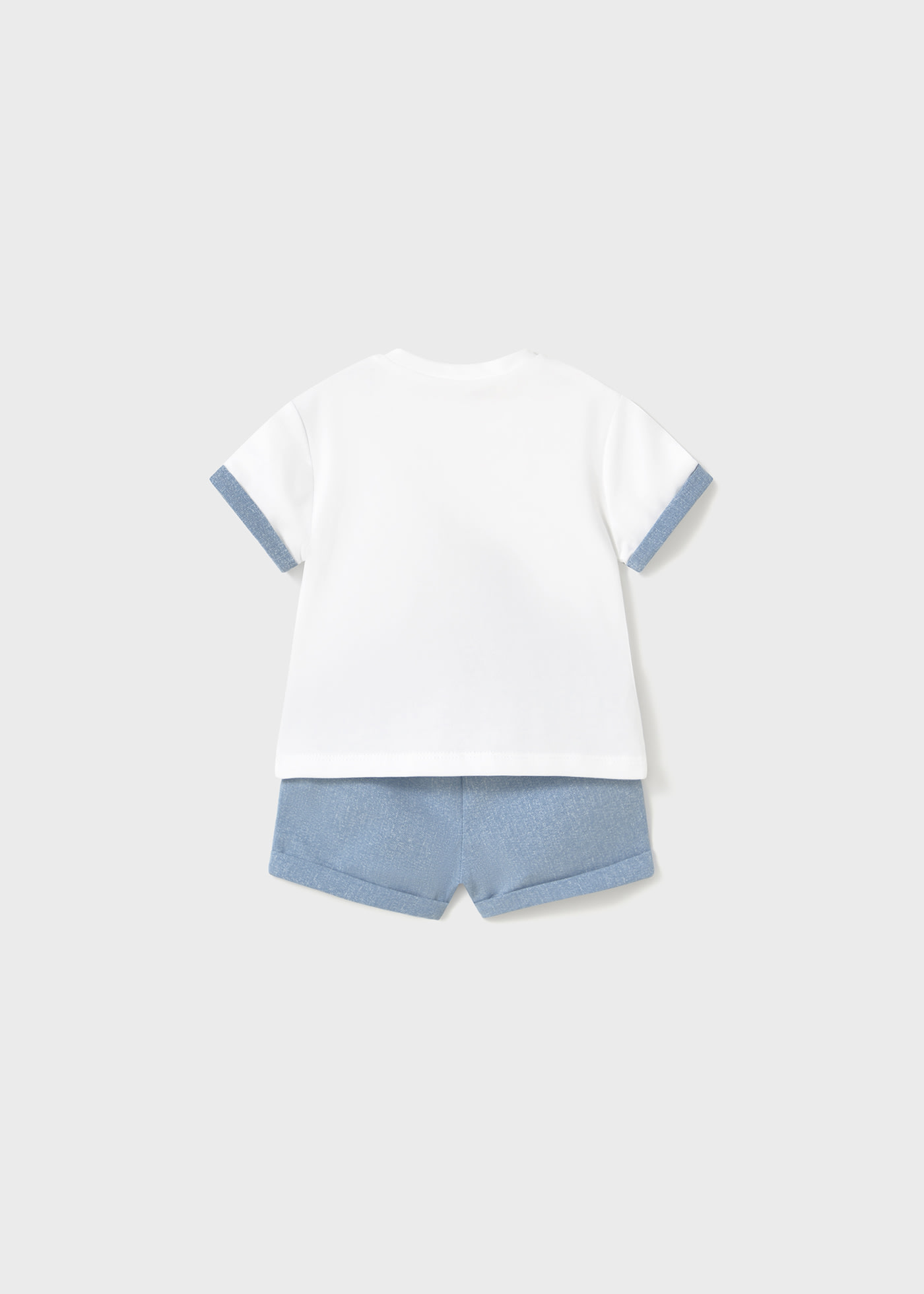 Conjunto 4 piezas pantalón corto recién nacido