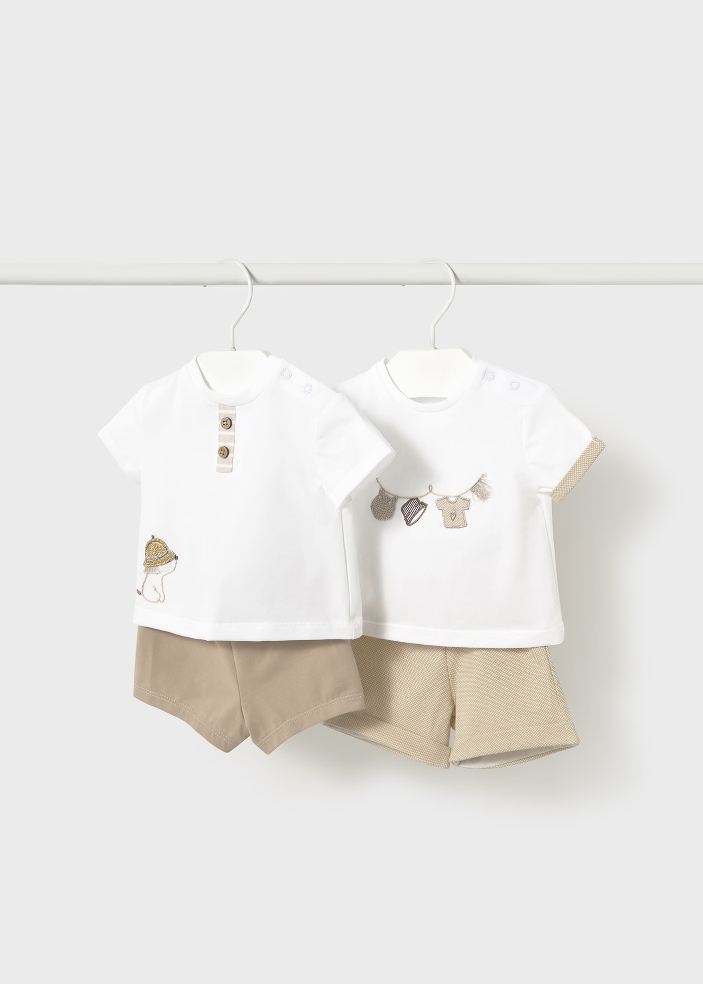Newborn 4-Piece Set with Shorts