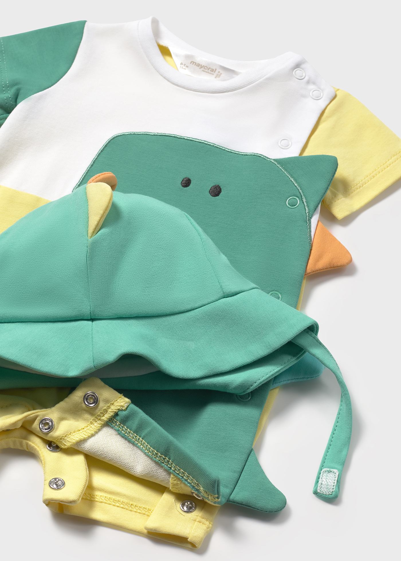 Pagliaccetto cappello dinosauro neonato