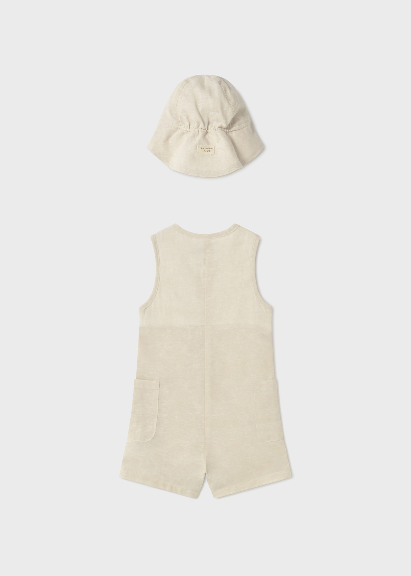 Peto corto con gorro bebé