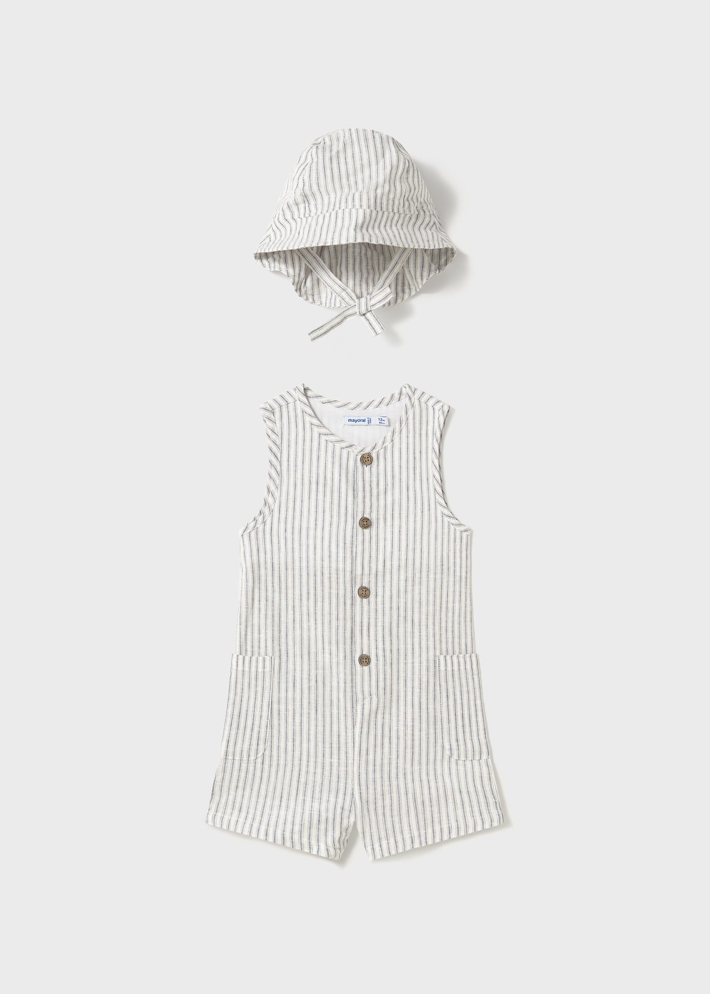 Salopette con cappello neonato