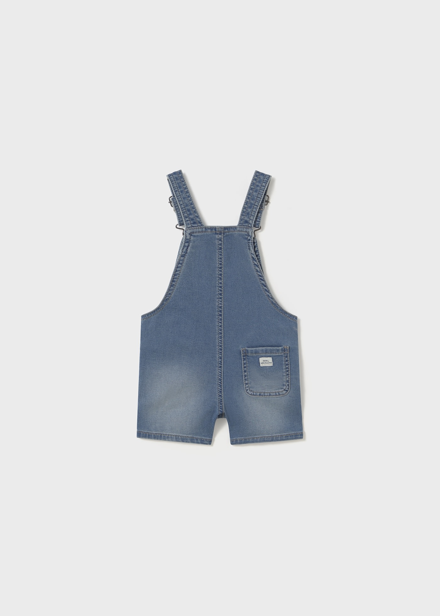 Salopette corta jeans neonato