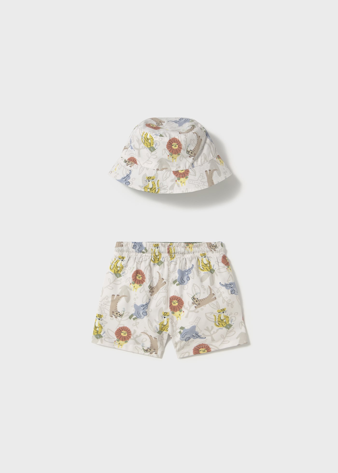 Conjunto bañador y gorro reversible protección solar bebé