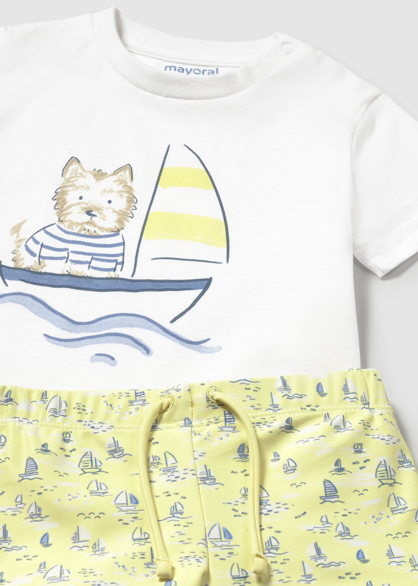 Baby Swim Trunks and T-Shirt with Sun Protection