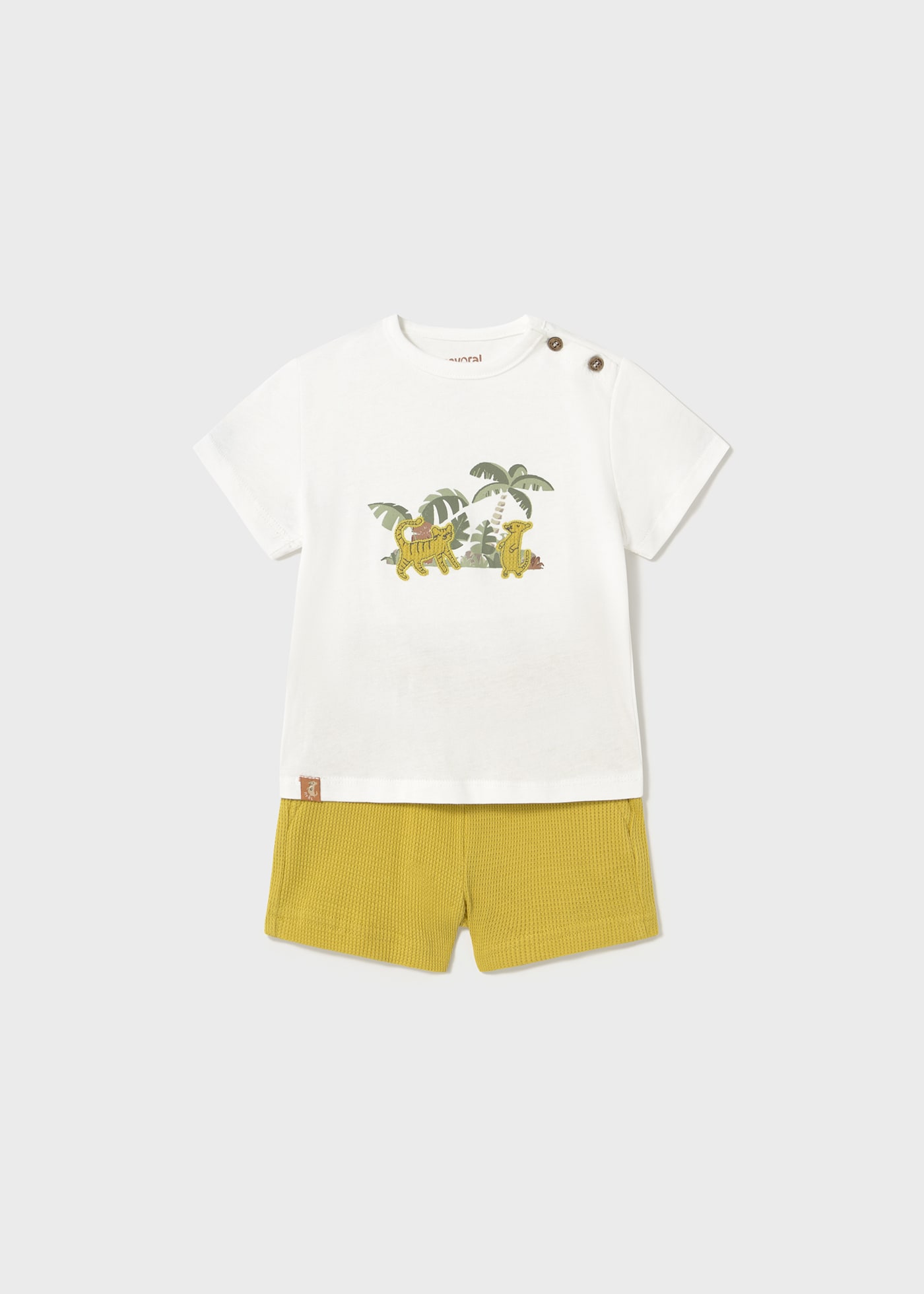 Ensemble bermuda et t-shirt jungle bébé