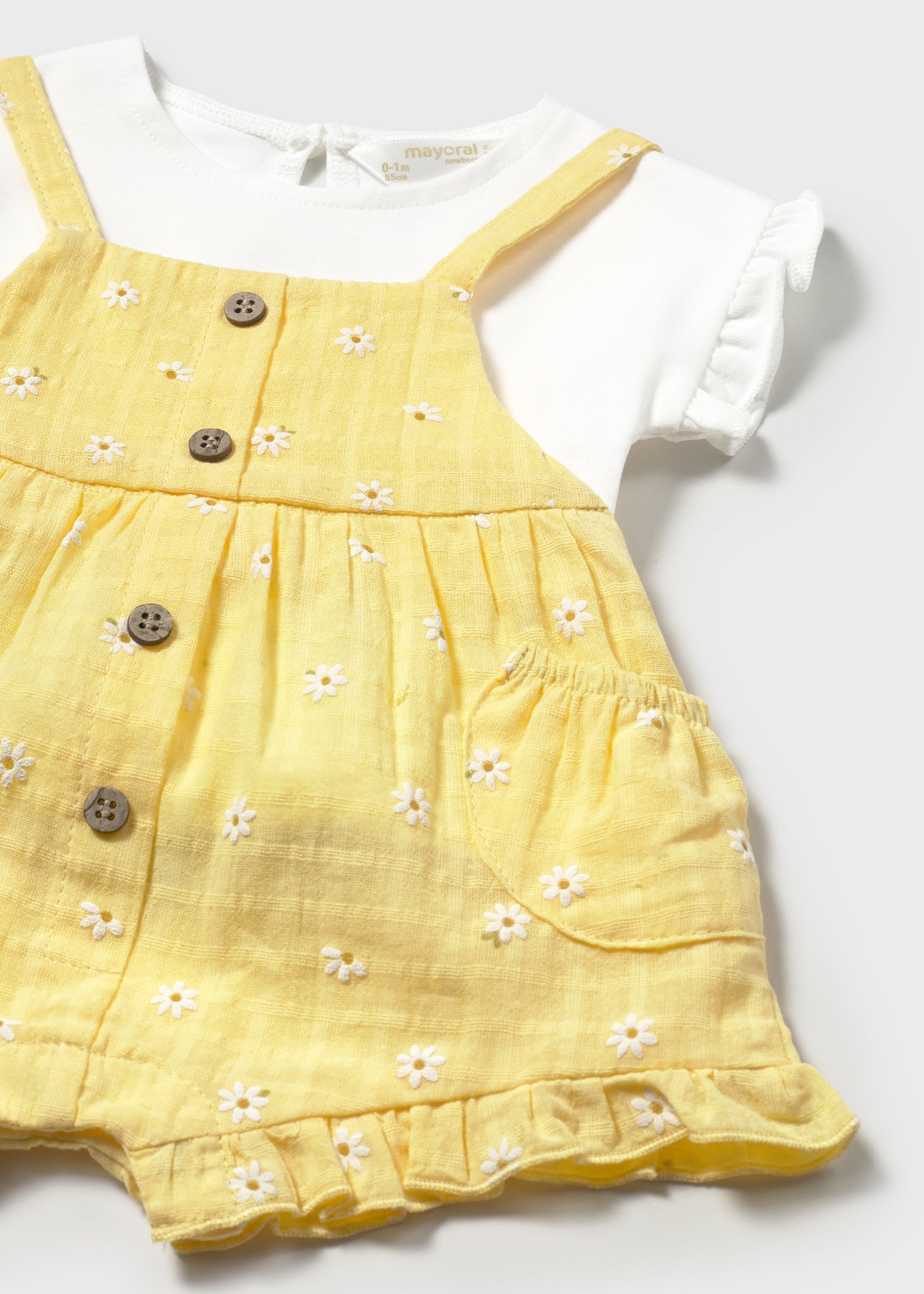 Conjunto peto y playera recién nacida