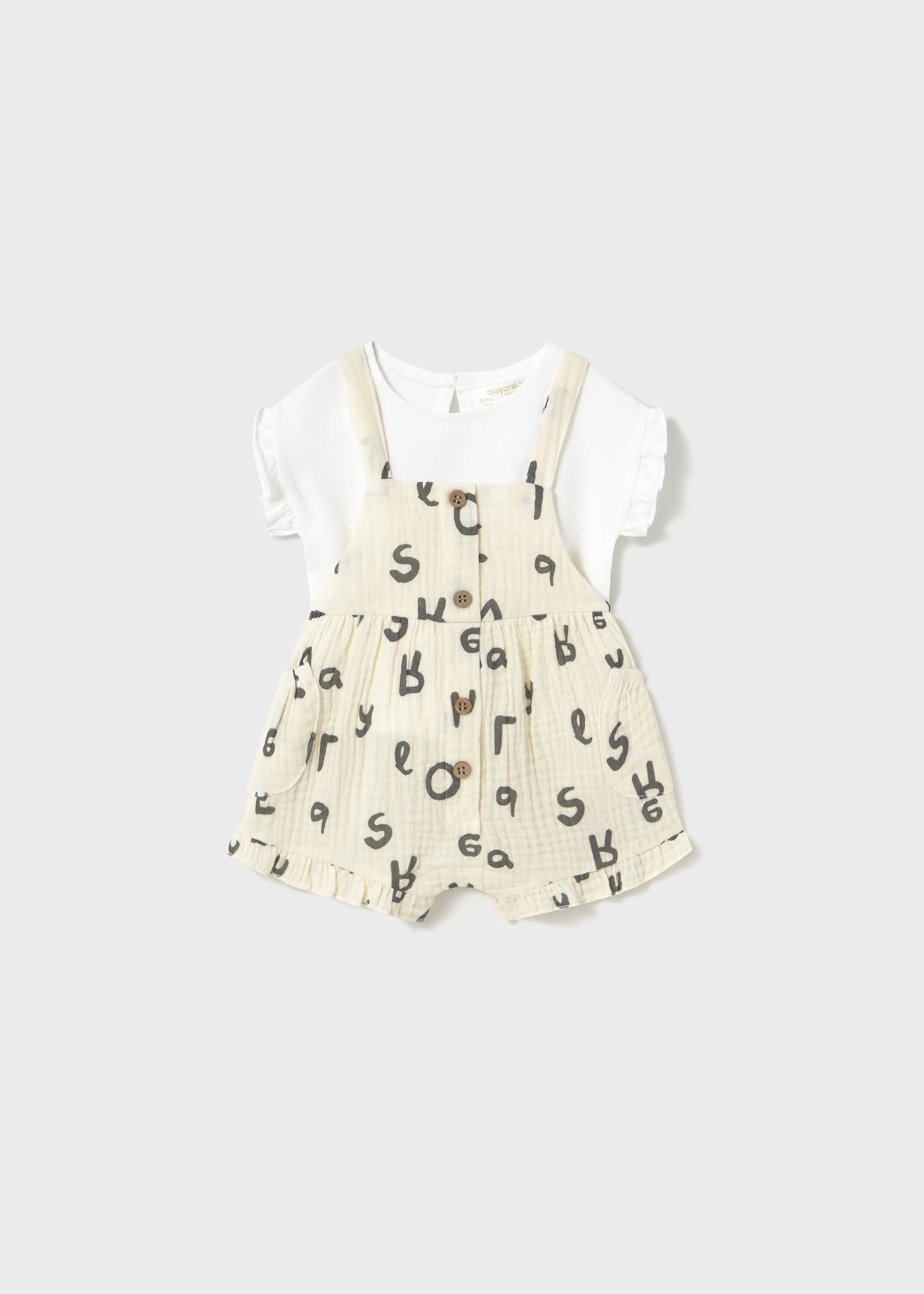 Set salopeta si tricou nou-nascut