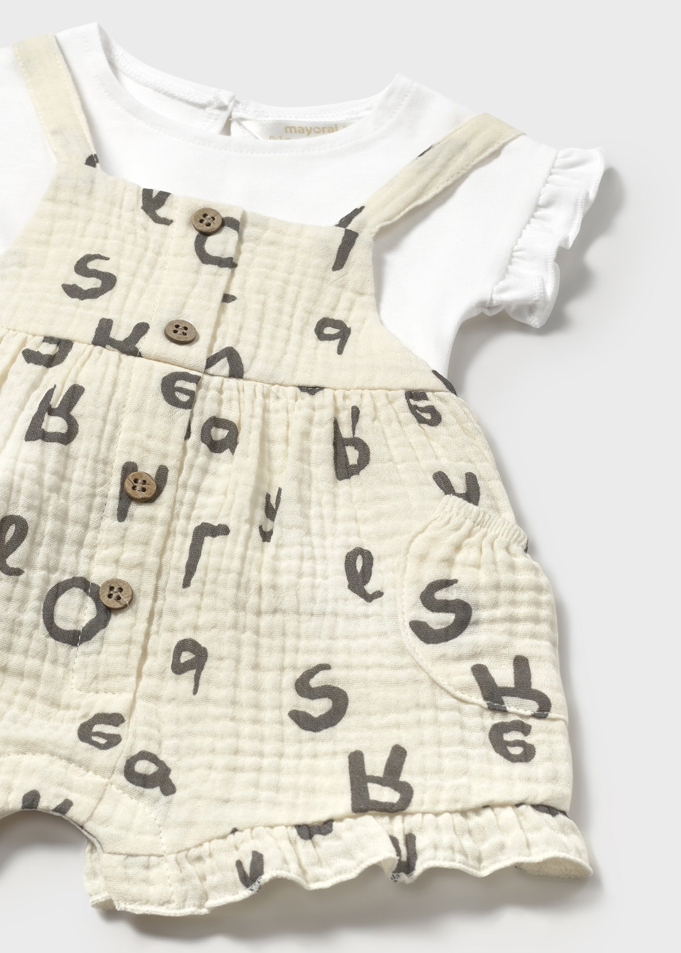 Set salopeta si tricou nou-nascut