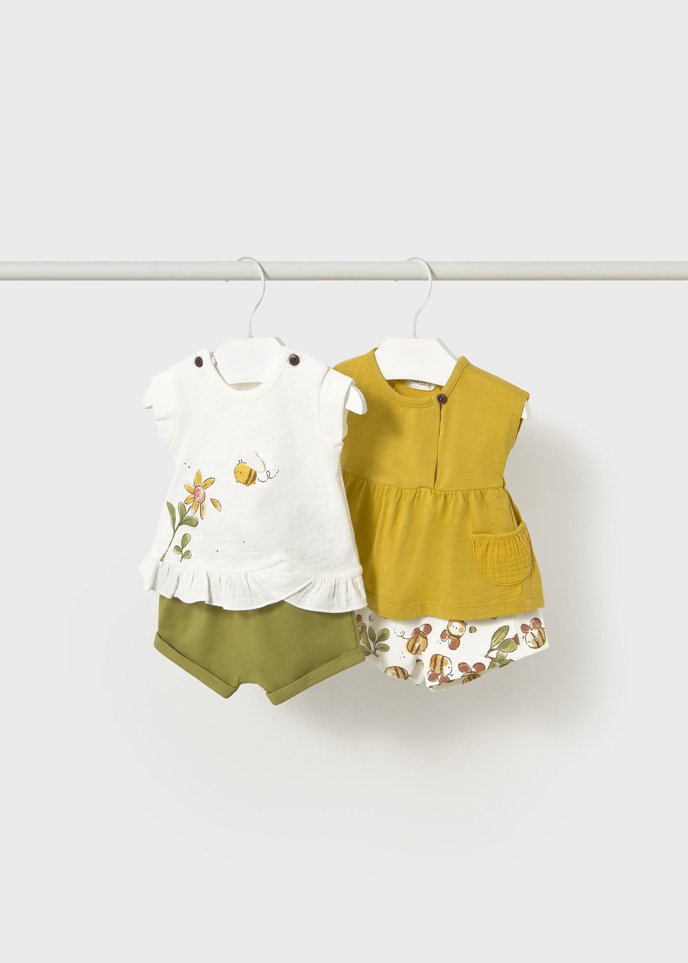Completo 4 pezzi stampato neonata