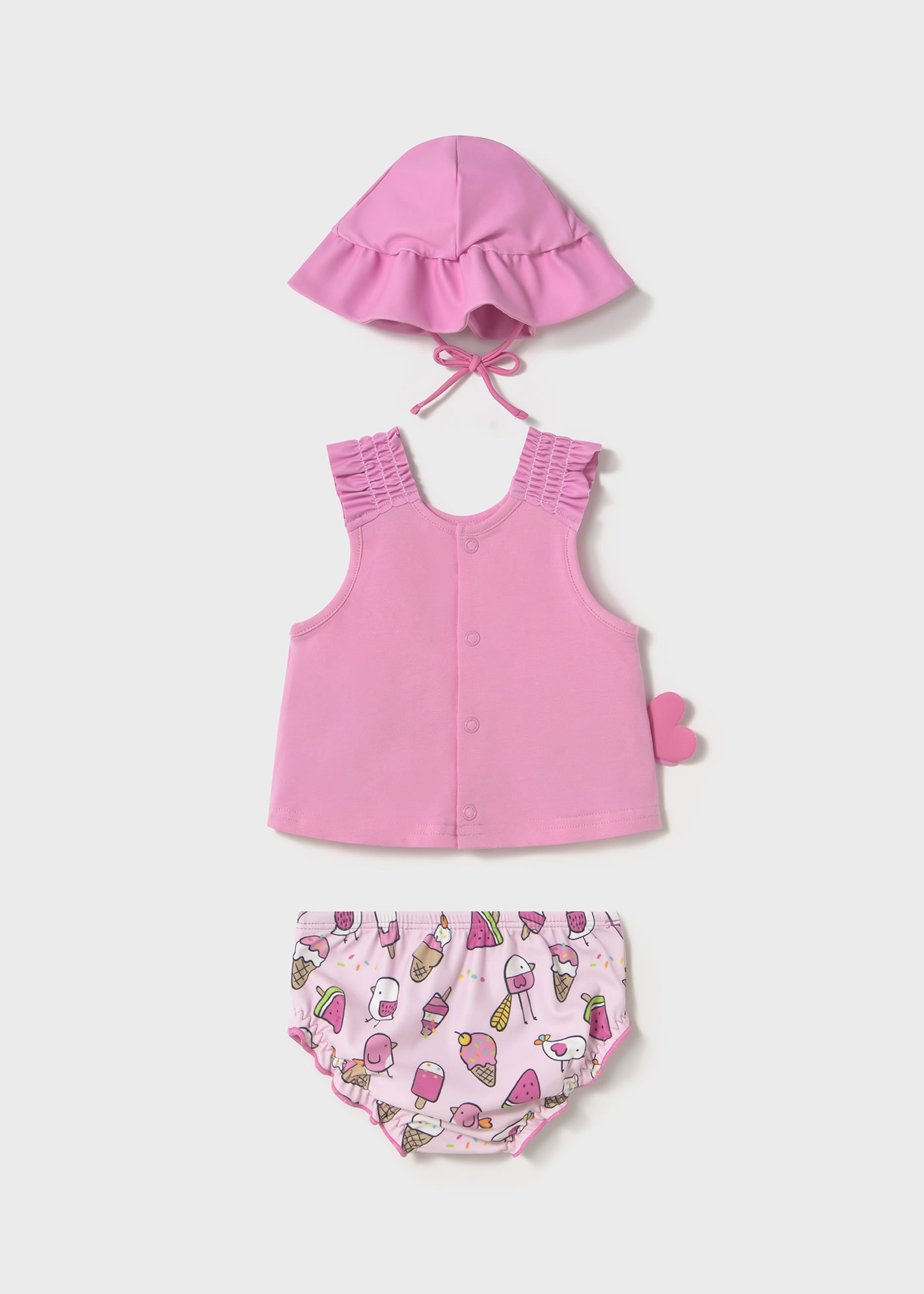 Newborn 3-Piece Swim Set with Sun Protection