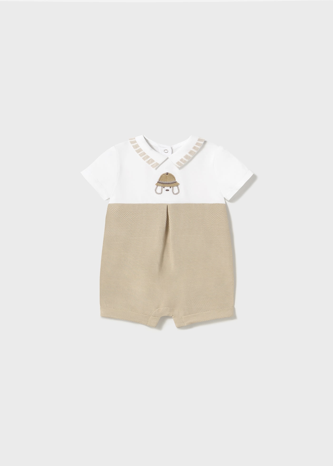 Set pagliaccetti colletto neonato