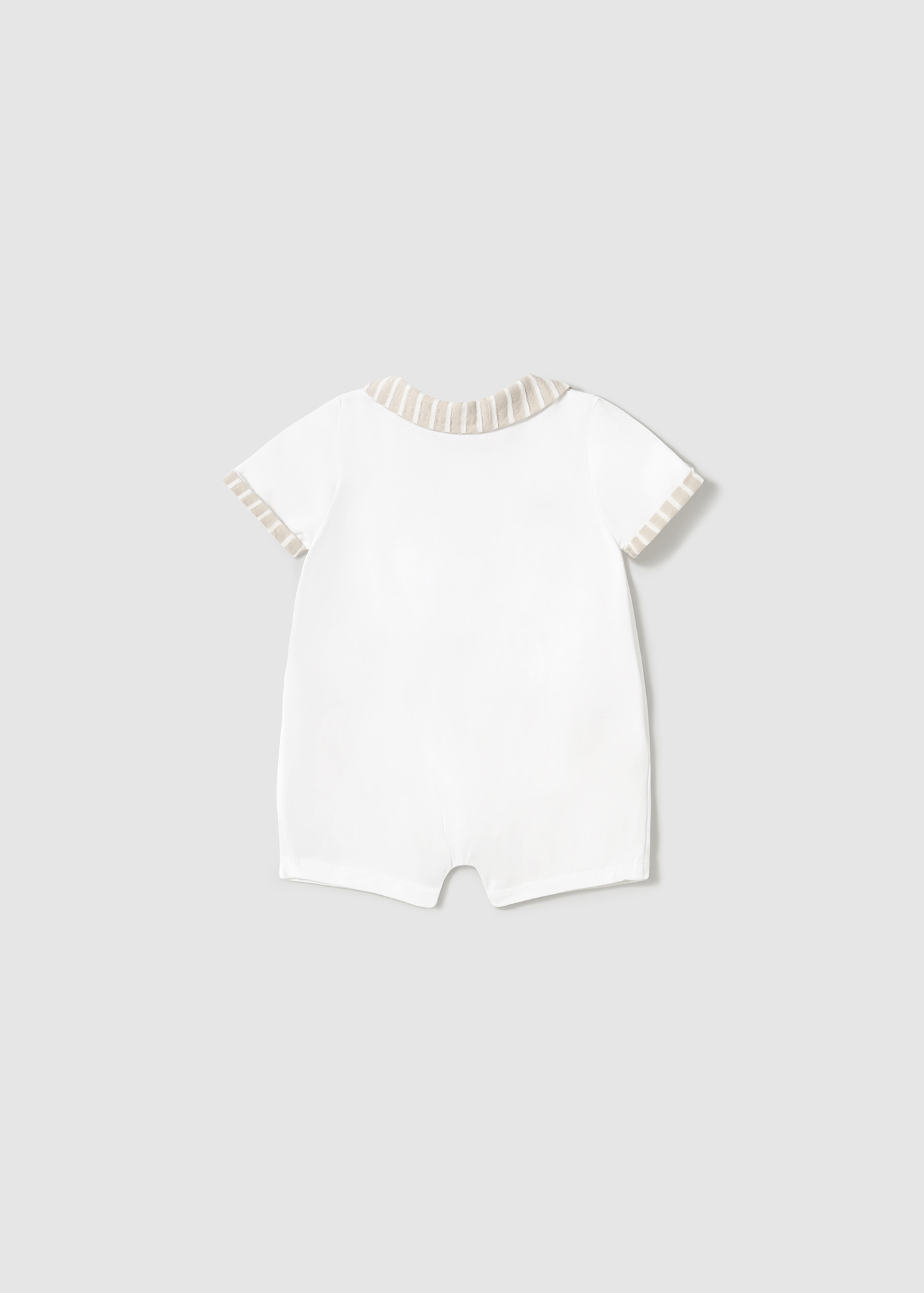 Set pagliaccetti colletto neonato