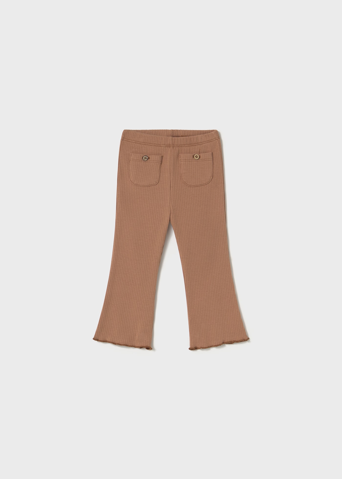 Leggings a campana costine neonata