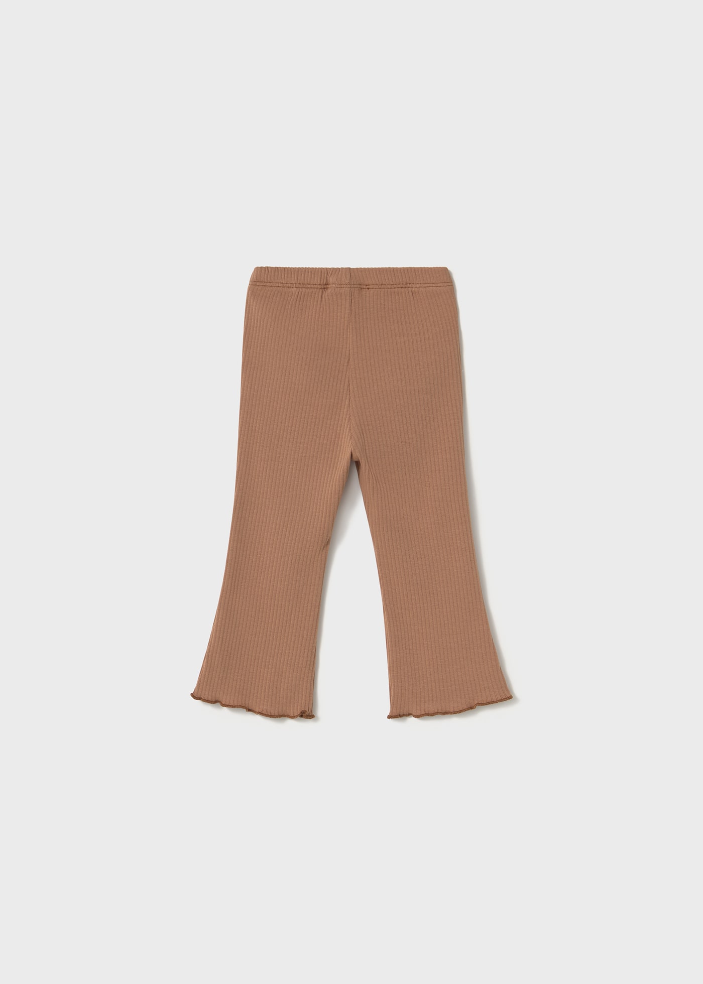 Prążkowane legginsy niemowlęce typu dzwony