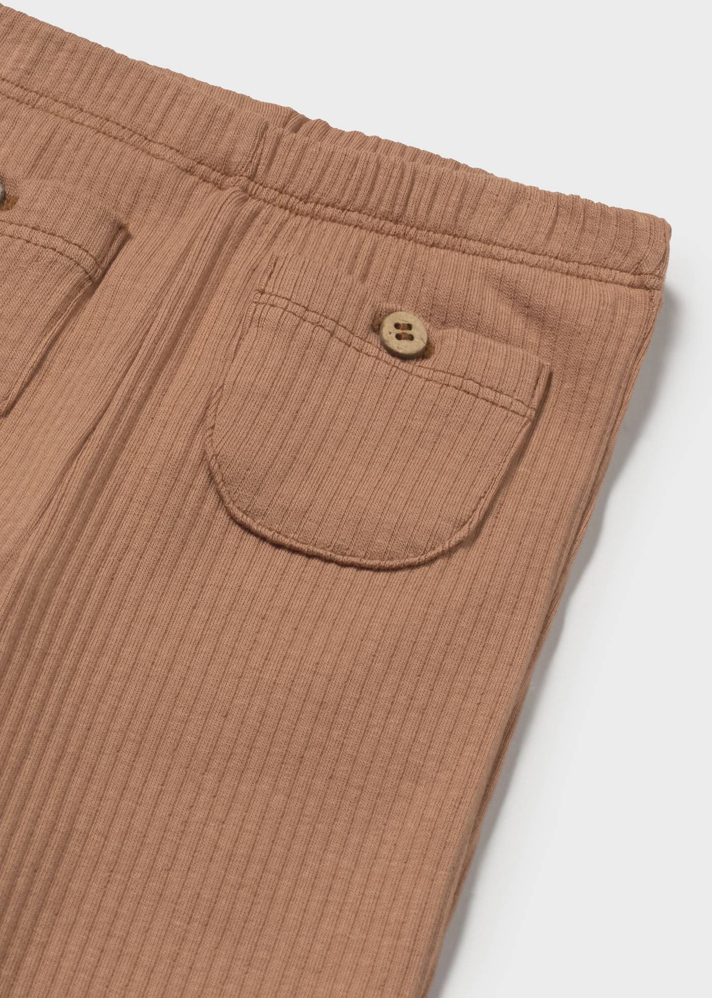 Prążkowane legginsy niemowlęce typu dzwony