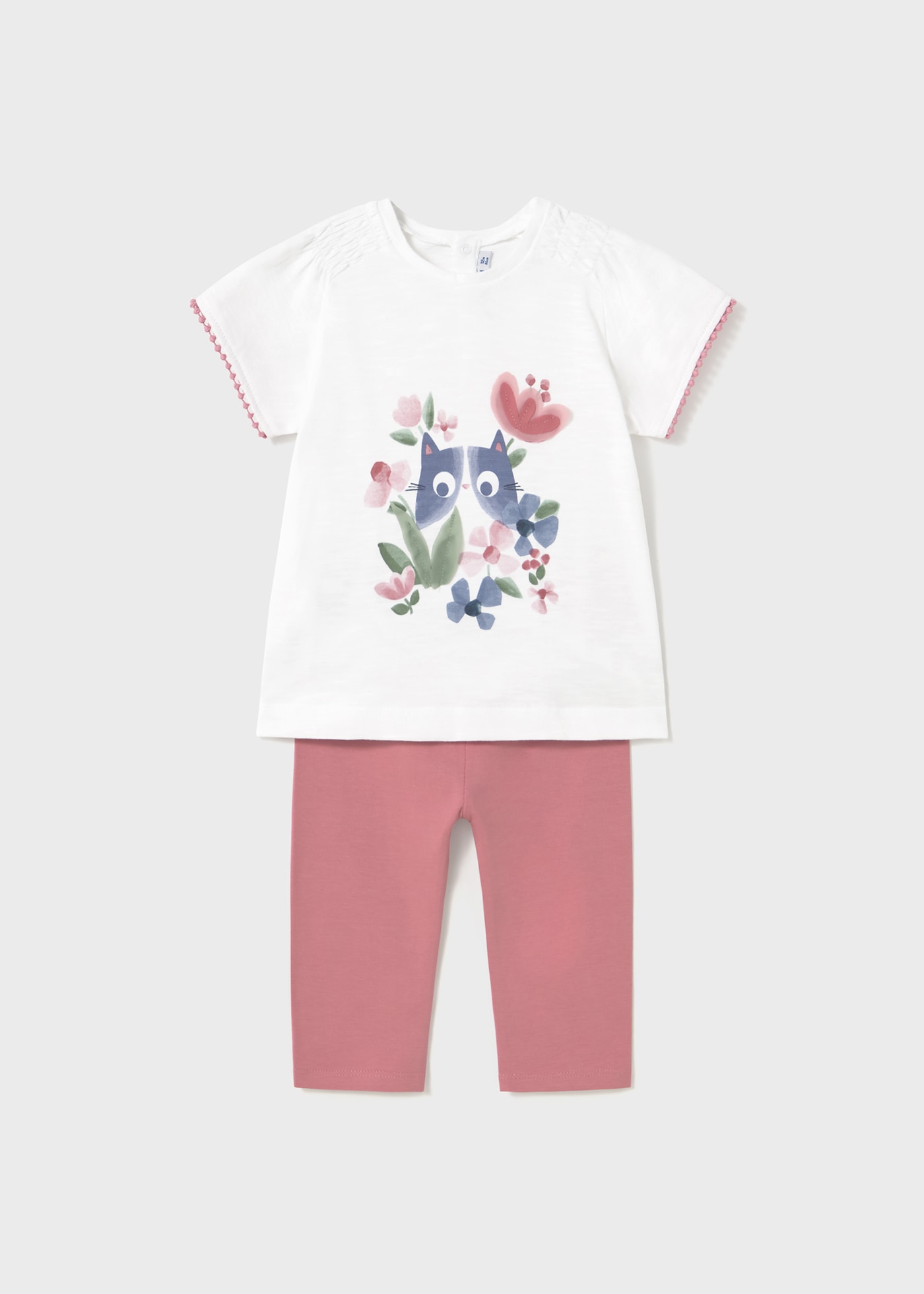 Set Leggings einfarbig und T-Shirt Baby