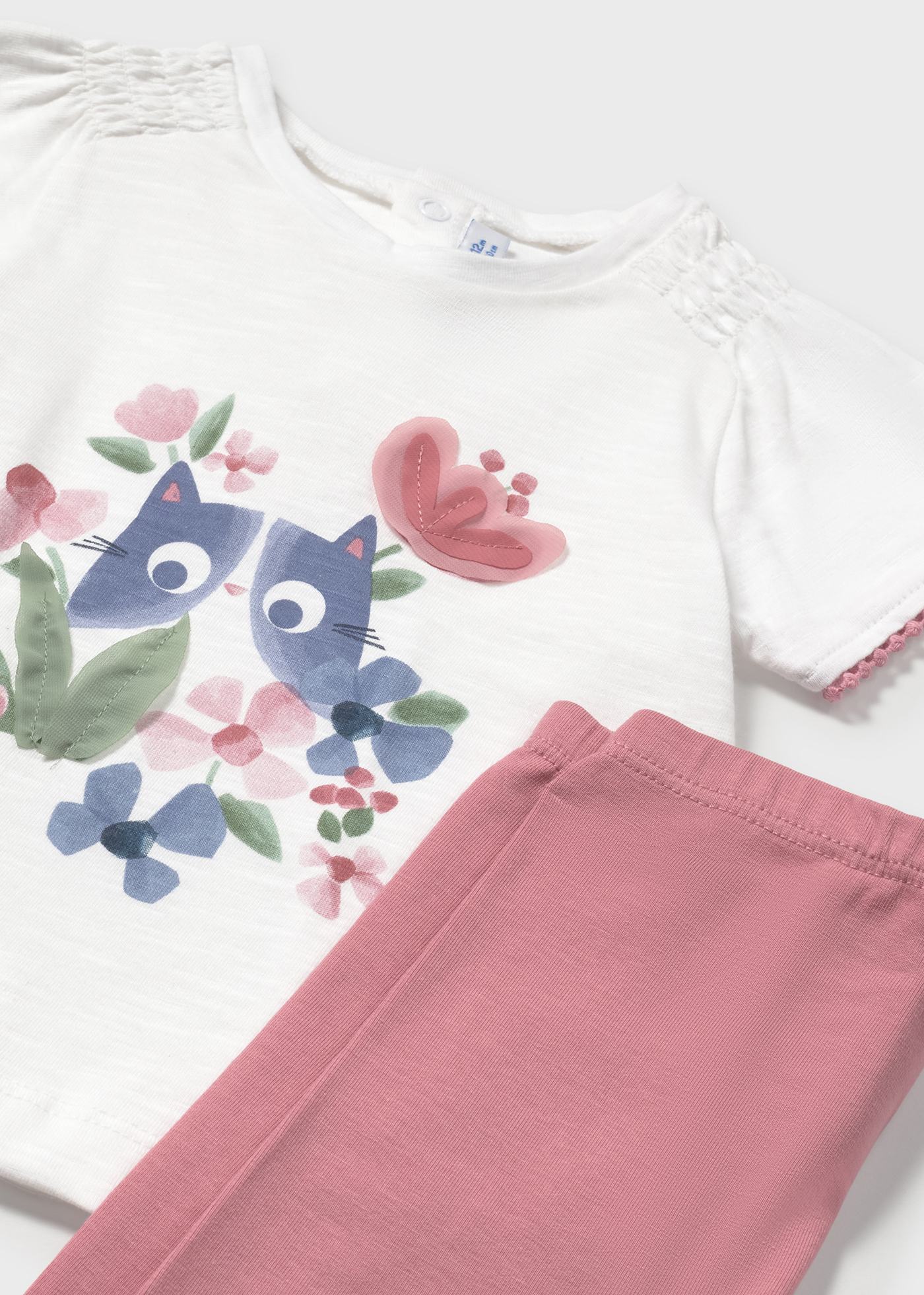 Ensemble leggings unis et t-shirt bébé