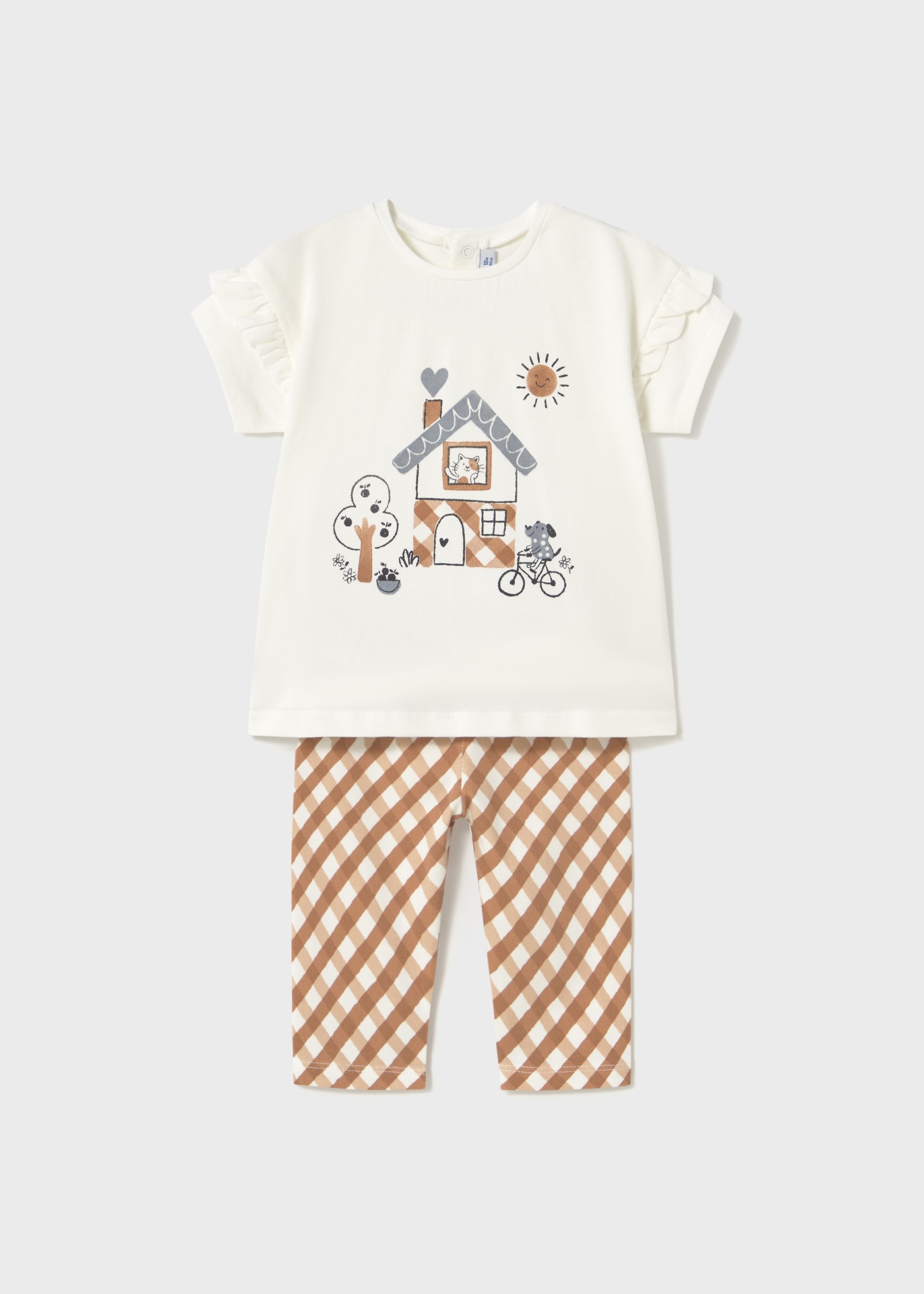 Ensemble leggings imprimés et t-shirt bébé