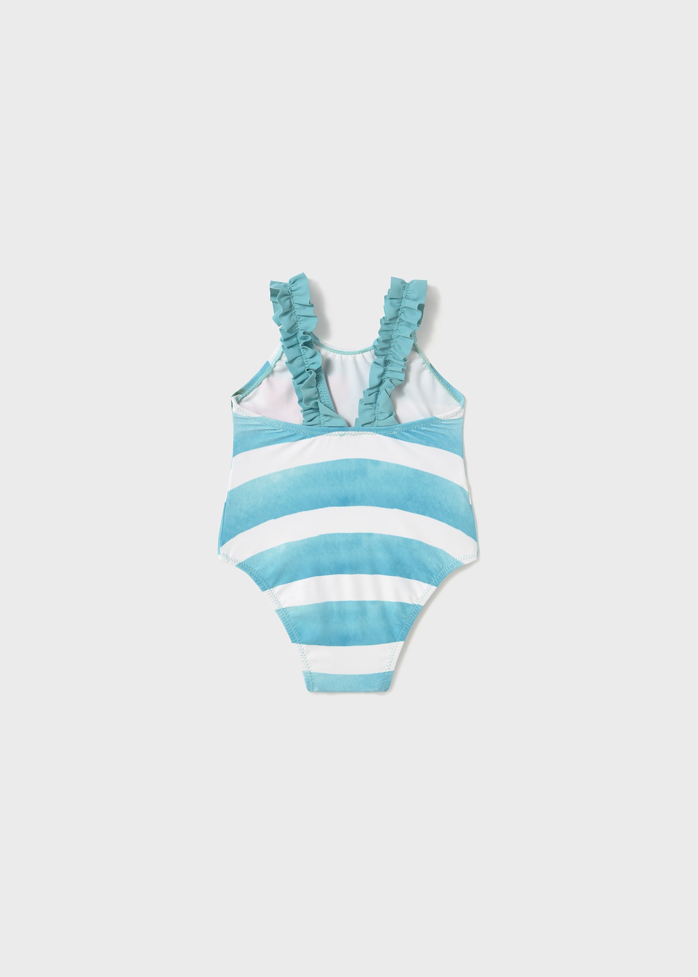 Costume righe e fioti neonata