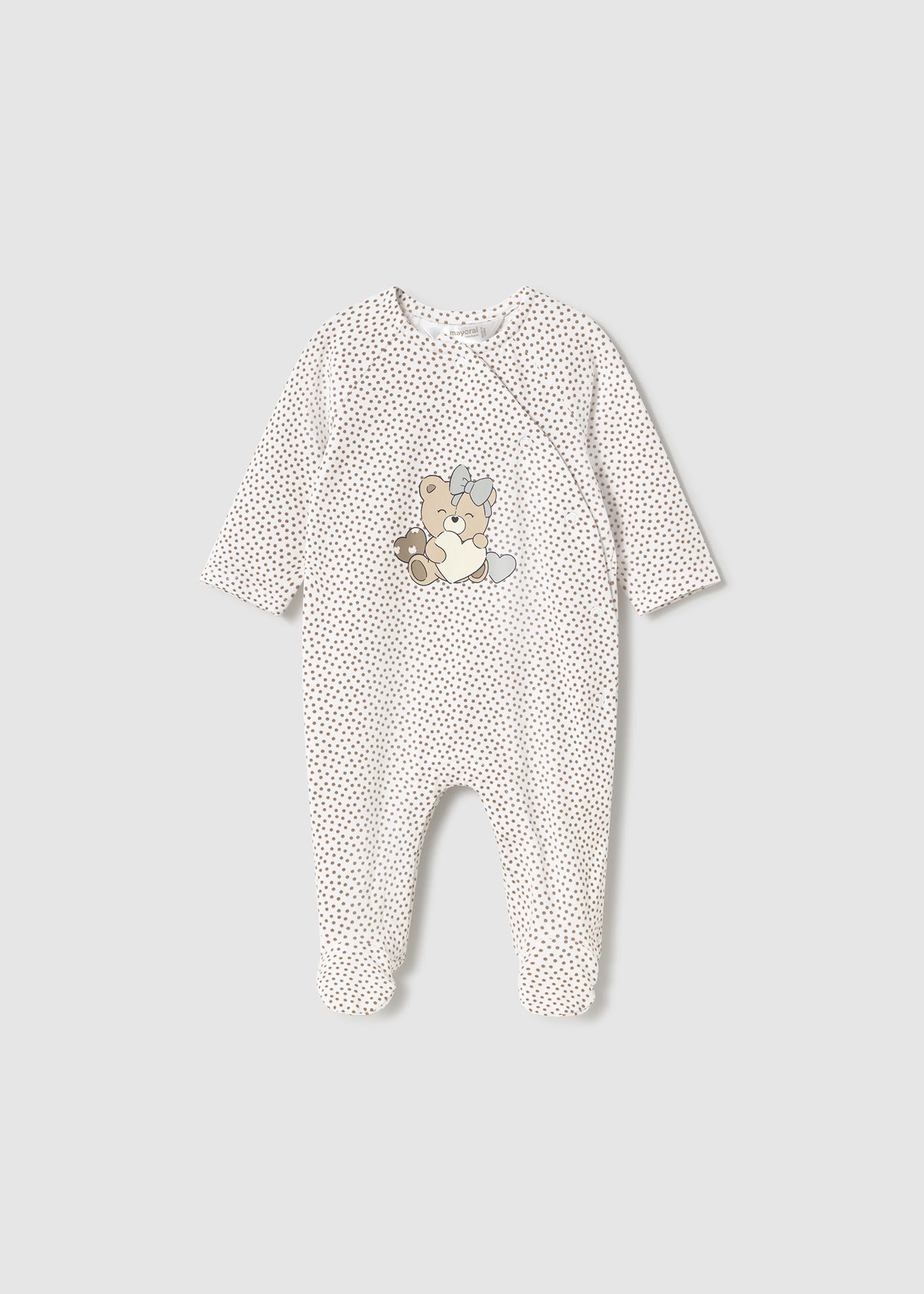 Newborn girl teddy romper