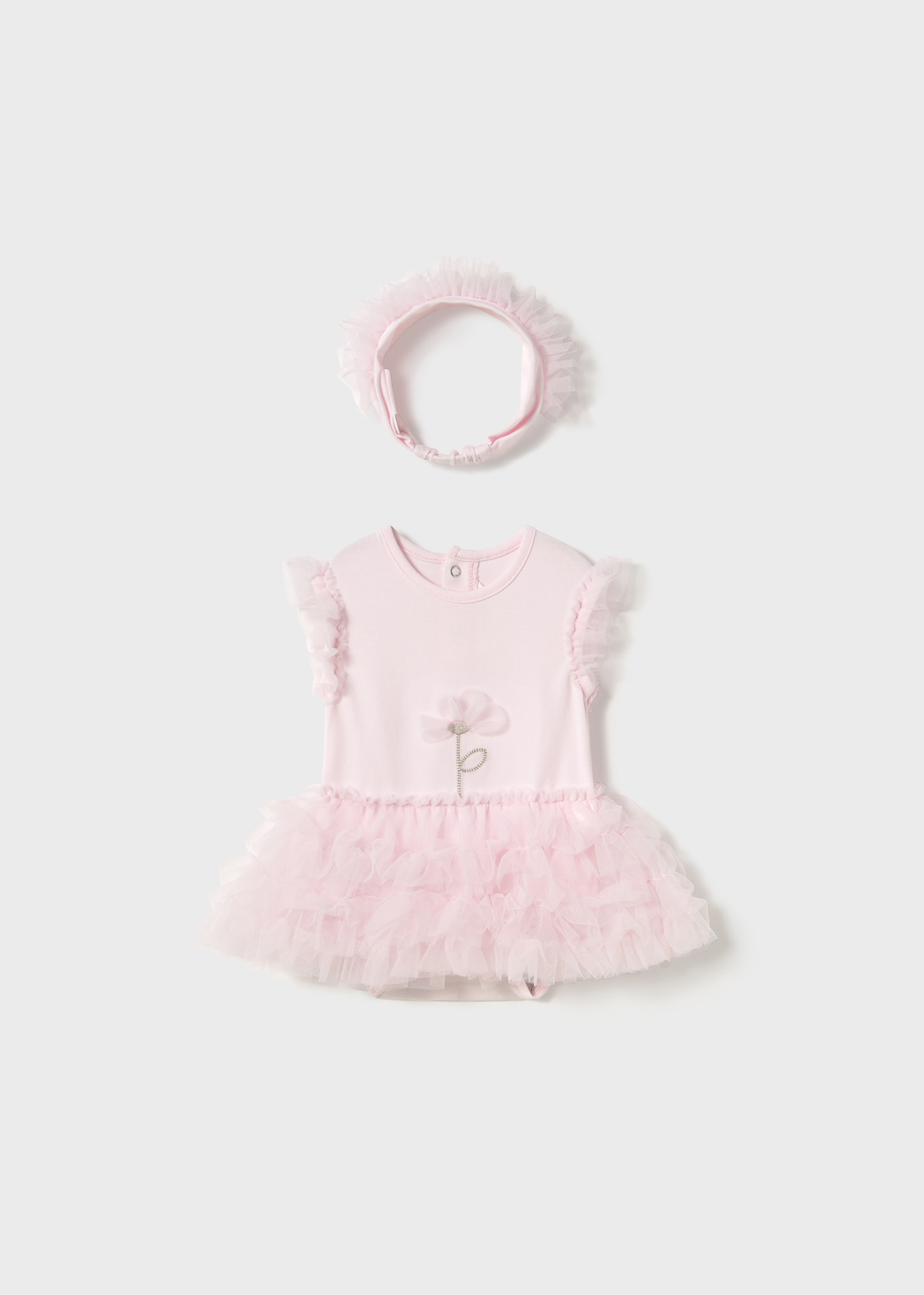 Newborn Tutu Bodysuit with Headband