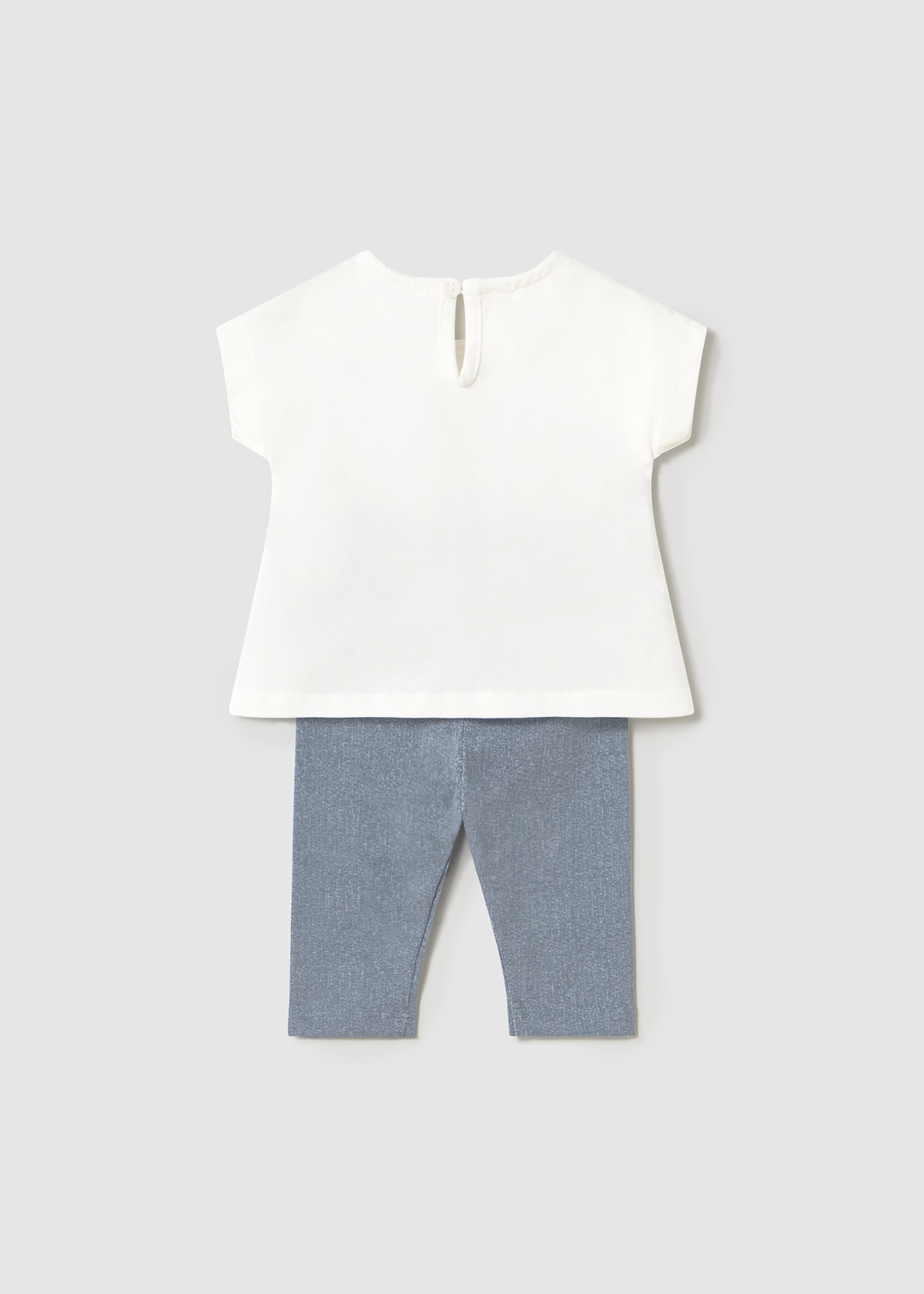 Conjunto leggings e t-shirt recém nascida