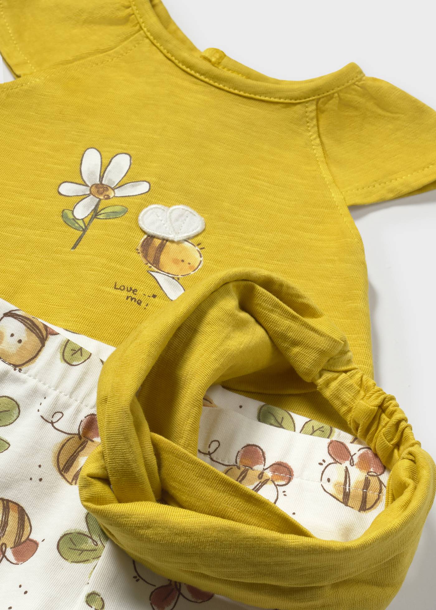 Conjunto 3 peças com fita recém nascida