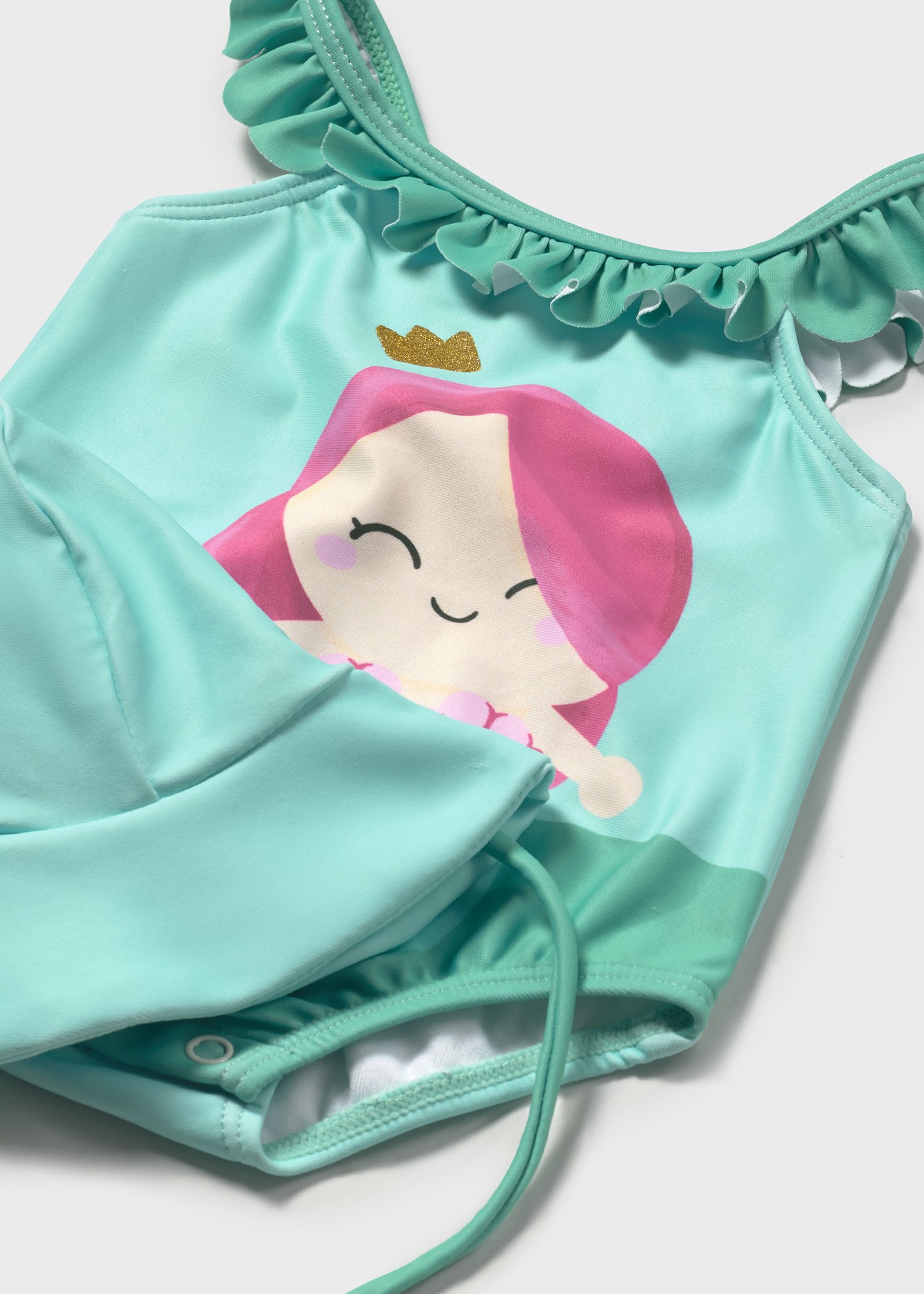 Bañador con gorro protección solar recién nacida