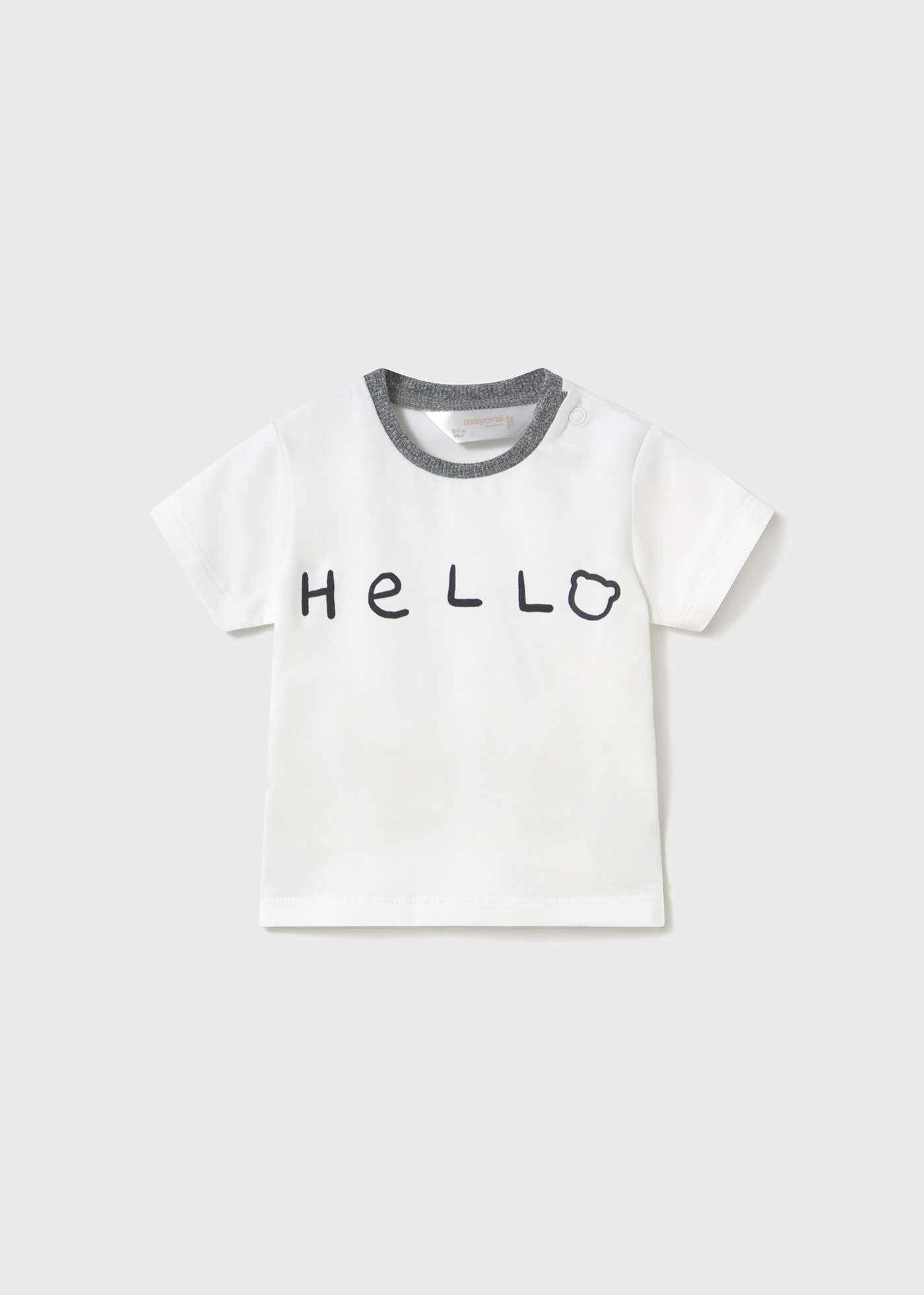Fato treino com t-shirt animal recém nascido