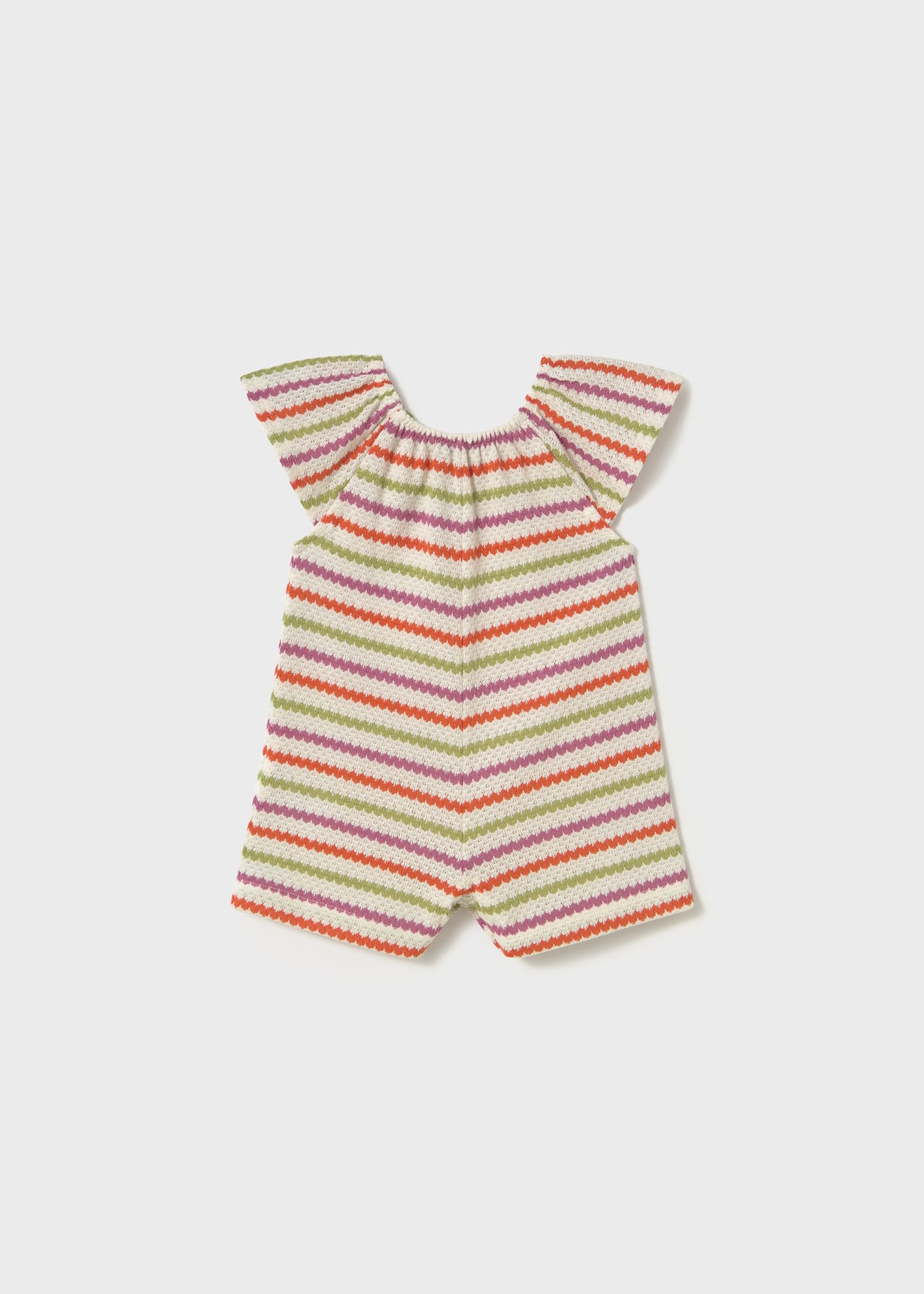 Baby Striped Crochet Romper