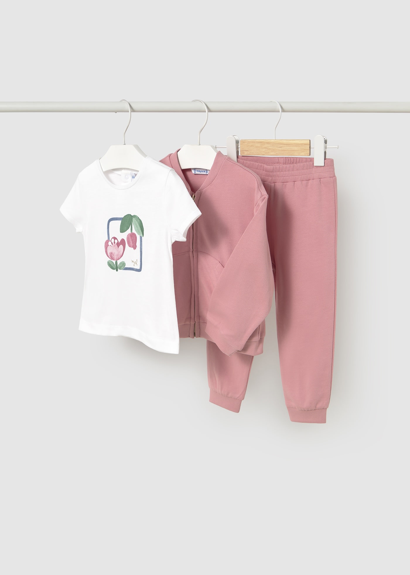Fato treino 3 peças com t-shirt bebé