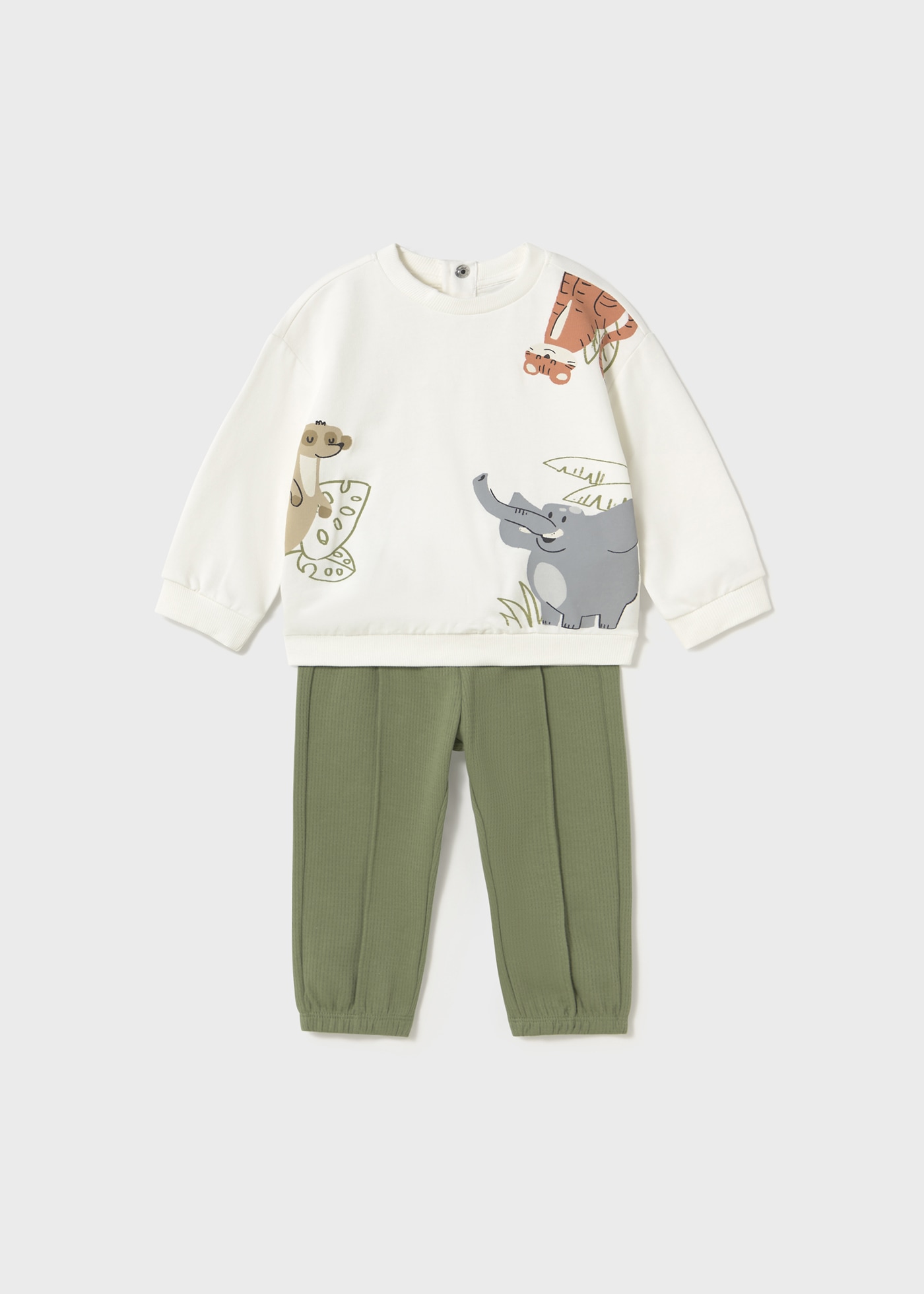 Baby Tracksuit with Printed Sweatshirt