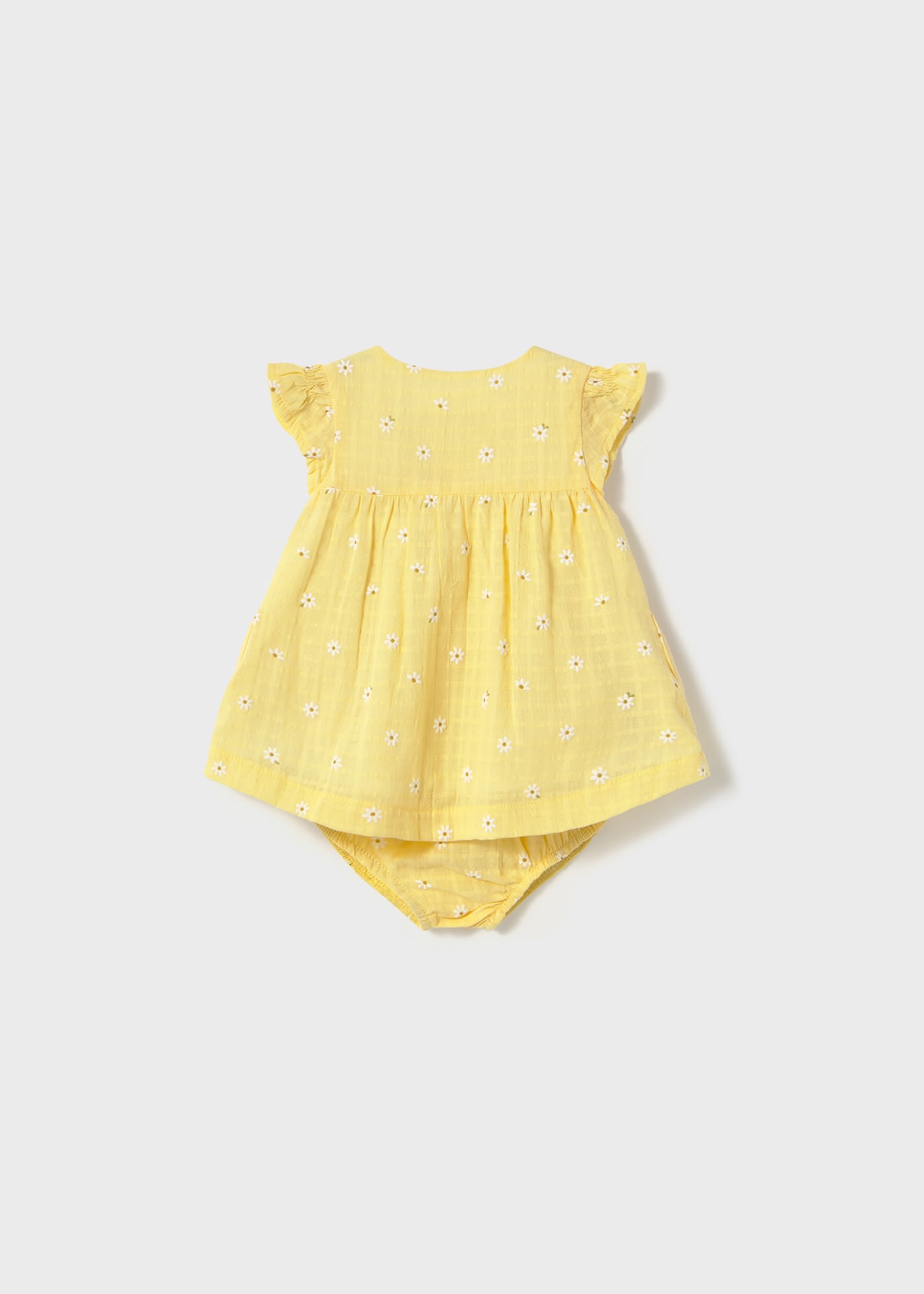 Vestito con copri pannolino bottoni neonata