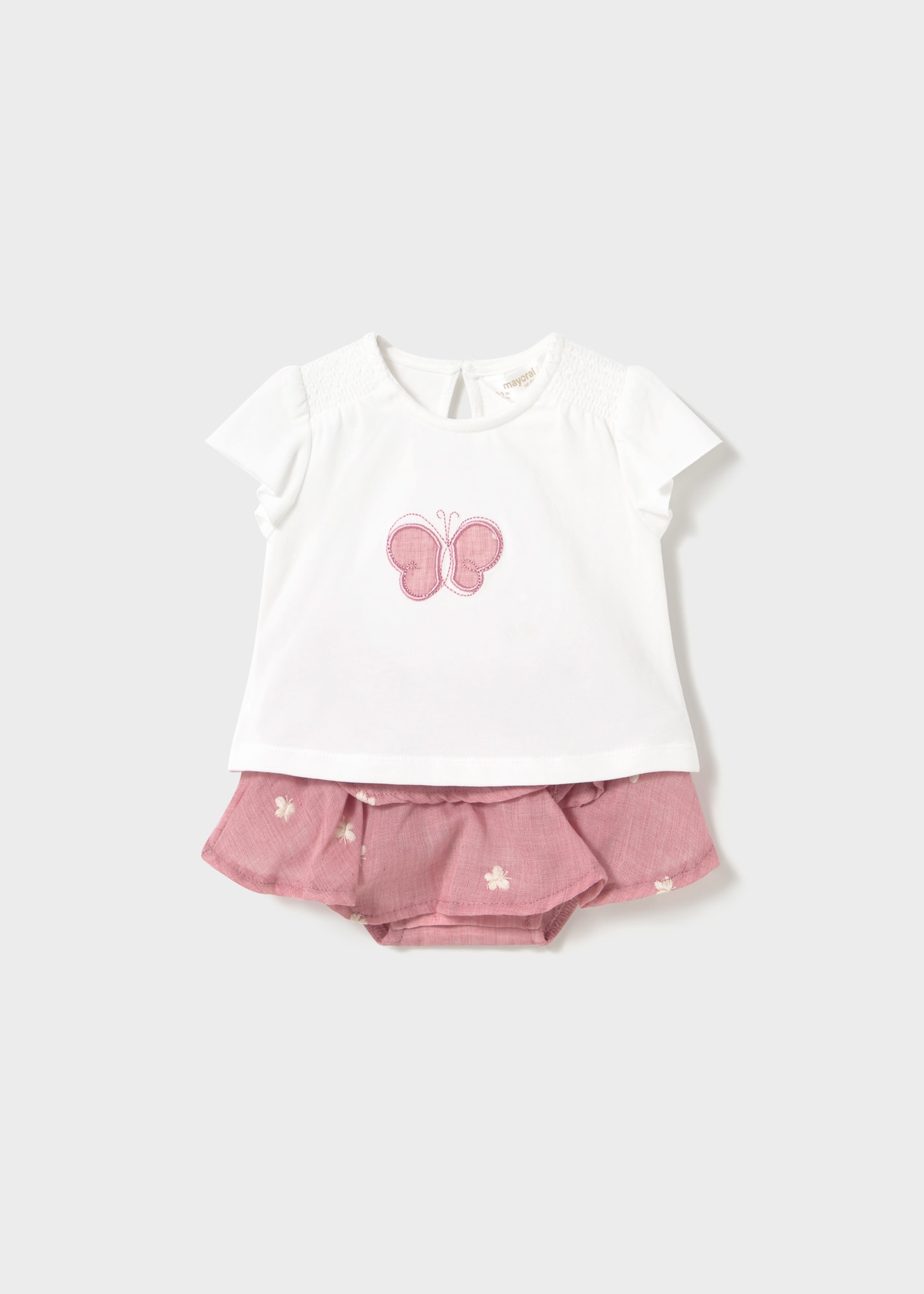 Newborn girl skirt and top set